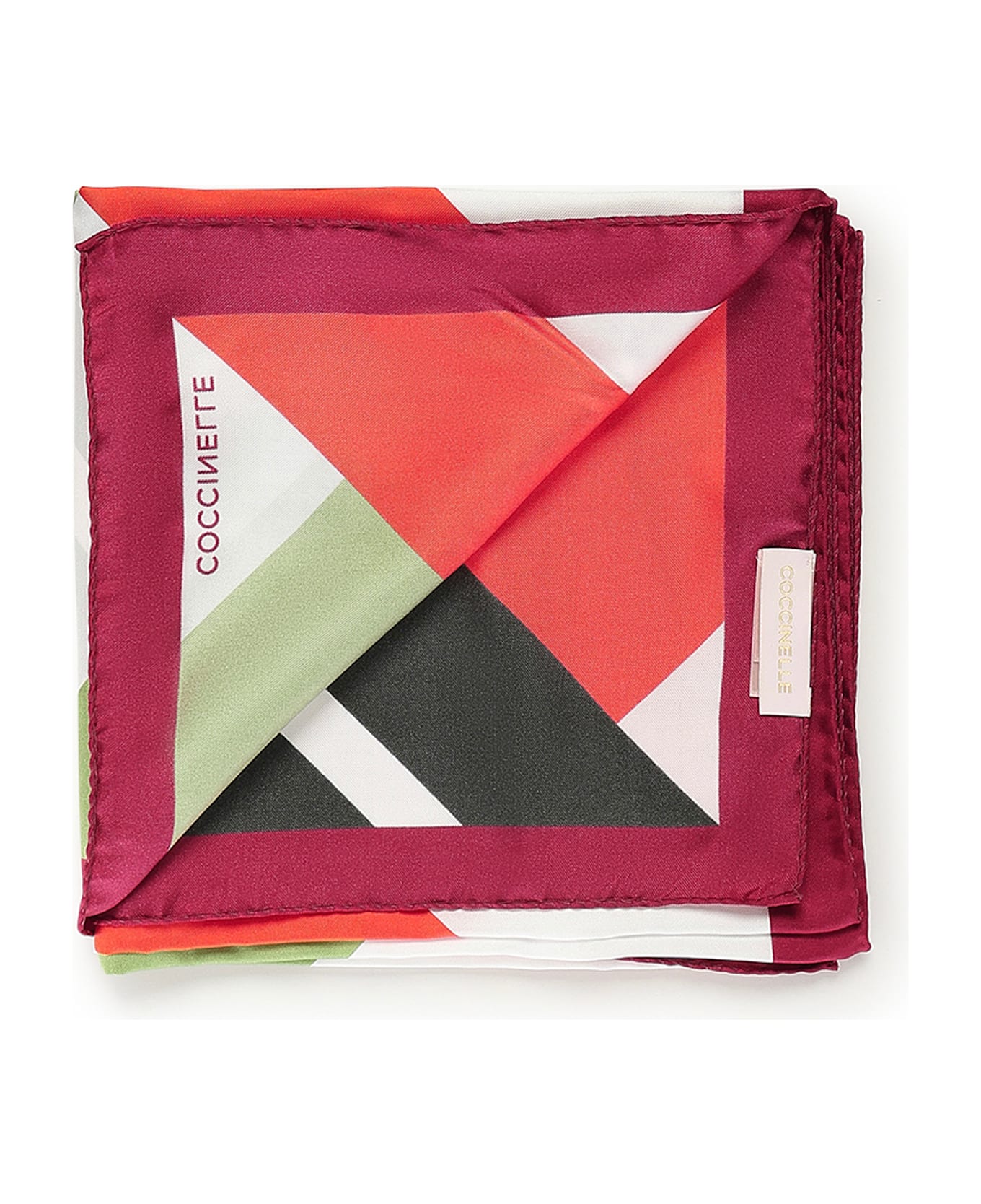 Coccinelle Aveiro Silk Scarf - SANGRIA/MULTI