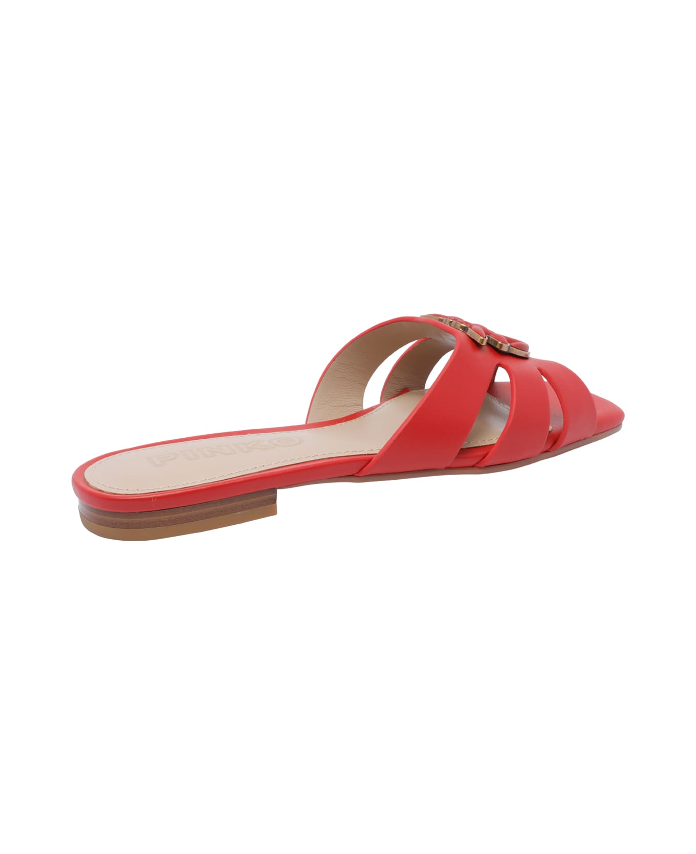 Pinko Marli Flat Sandals - Red