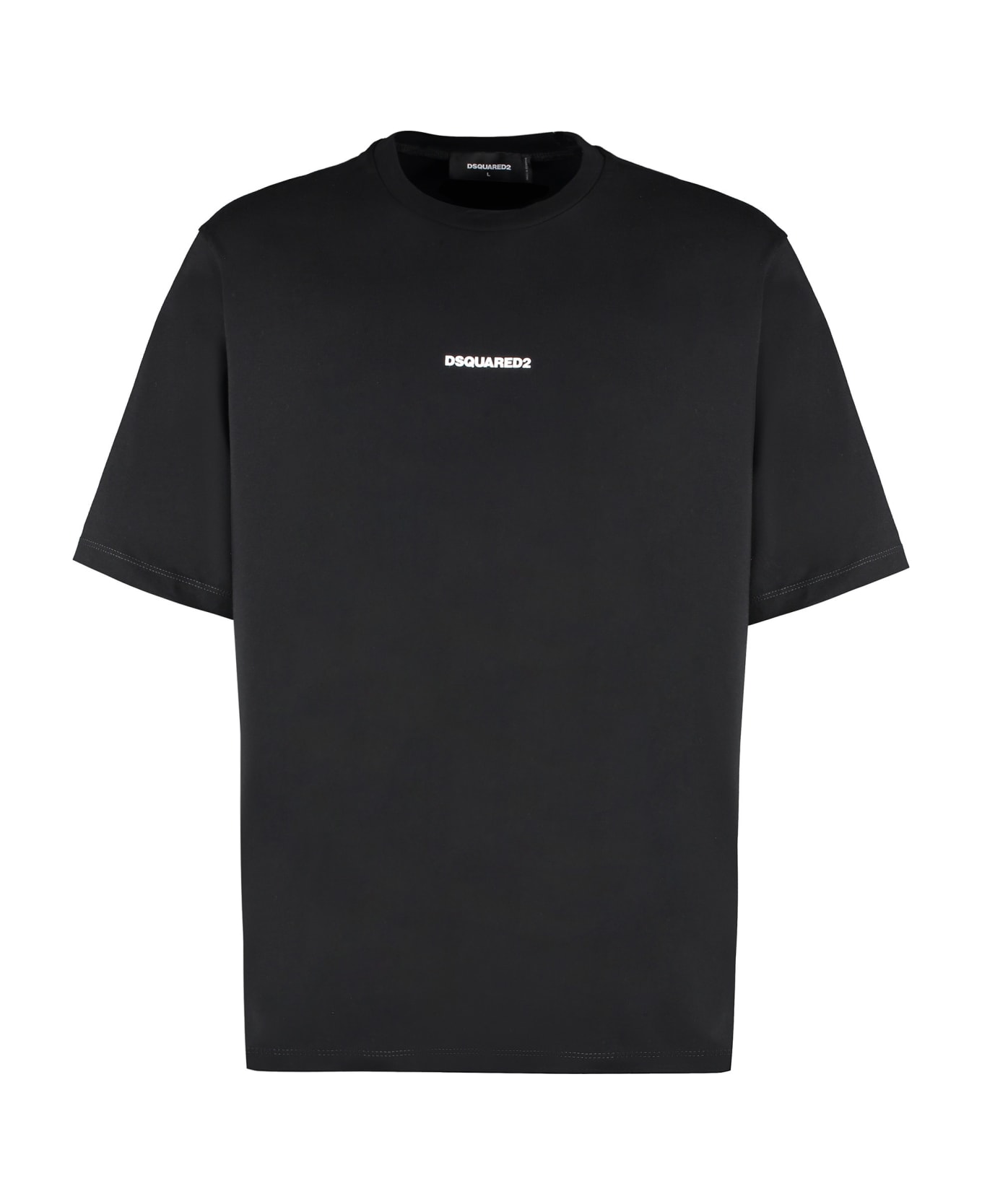 Dsquared2 Cotton Crew-neck T-shirt - BLACK