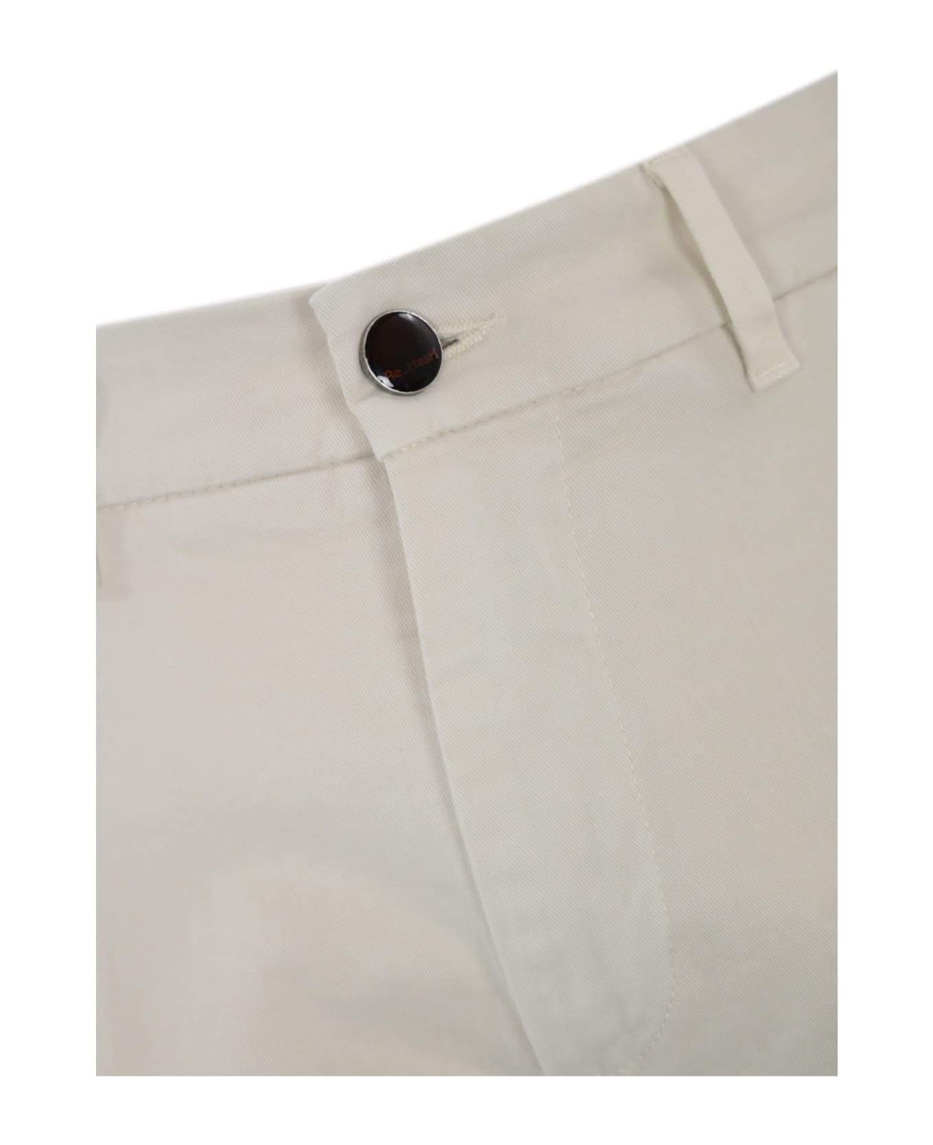 Re-HasH Mucha Core Chino Pants White - White