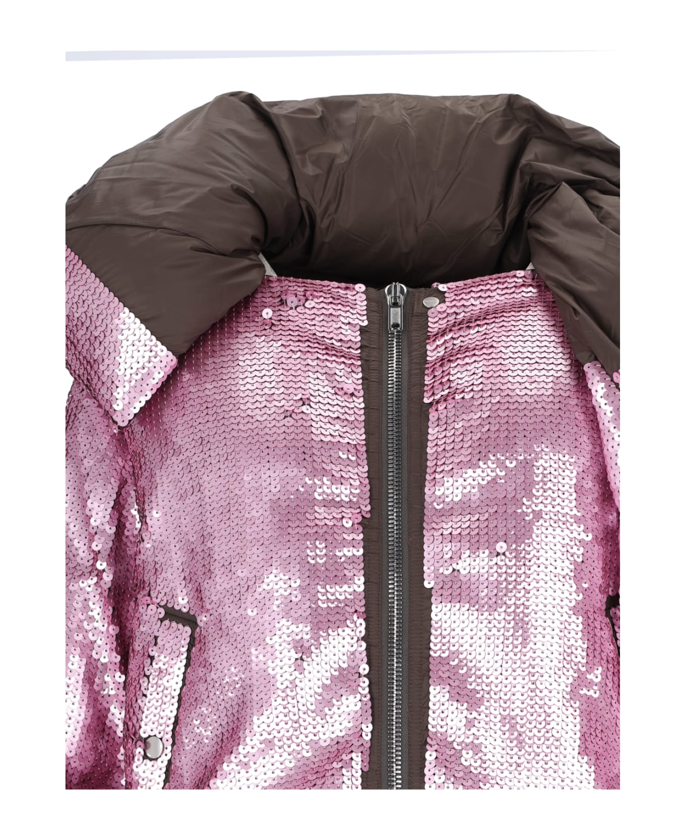 Rick Owens All-over Sequin Down Jacket - Pink