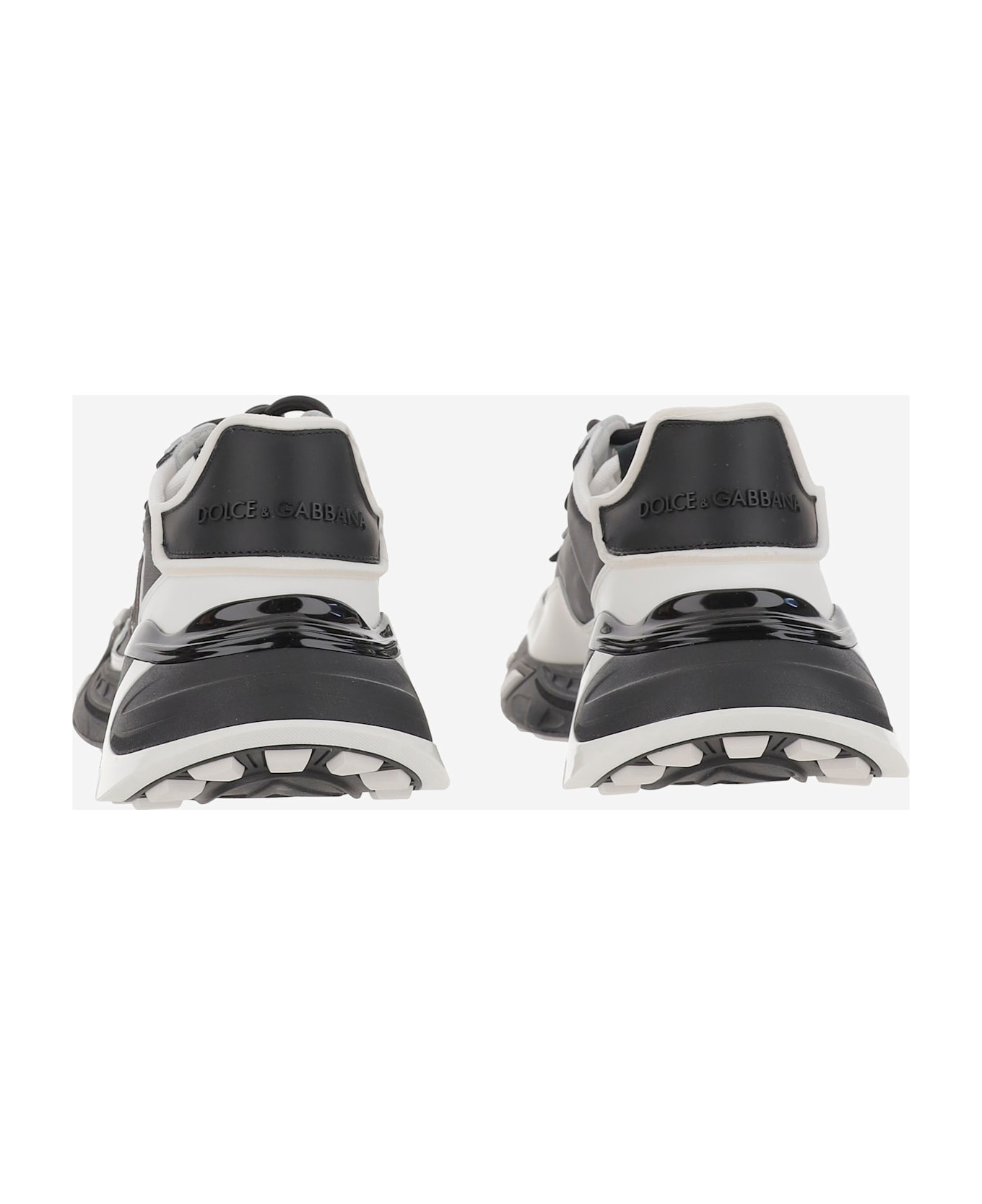 Dolce 
Gabbana Chunky Sneakers With Embroidered Logo - Black