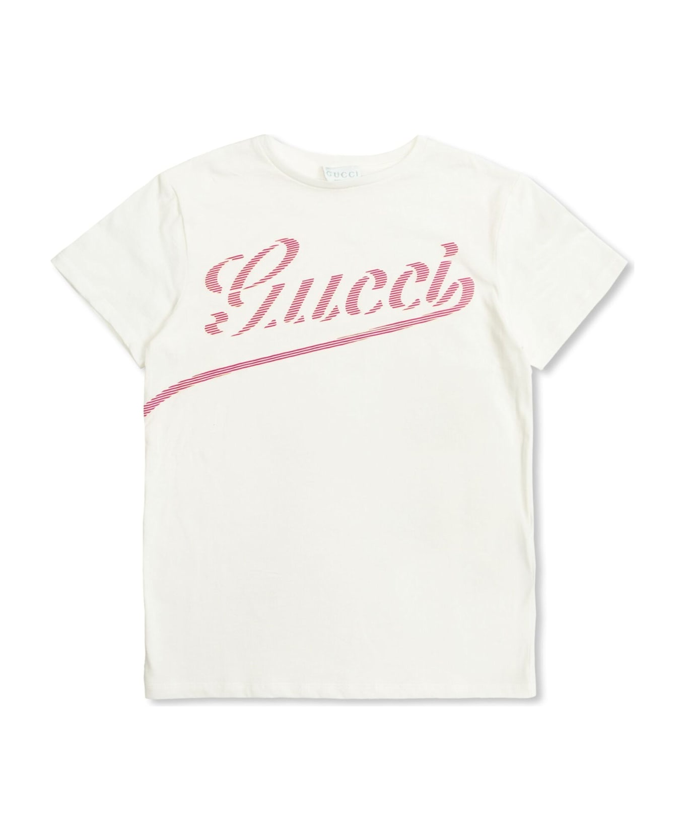 Gucci J Ss T-shirt - New White Pink