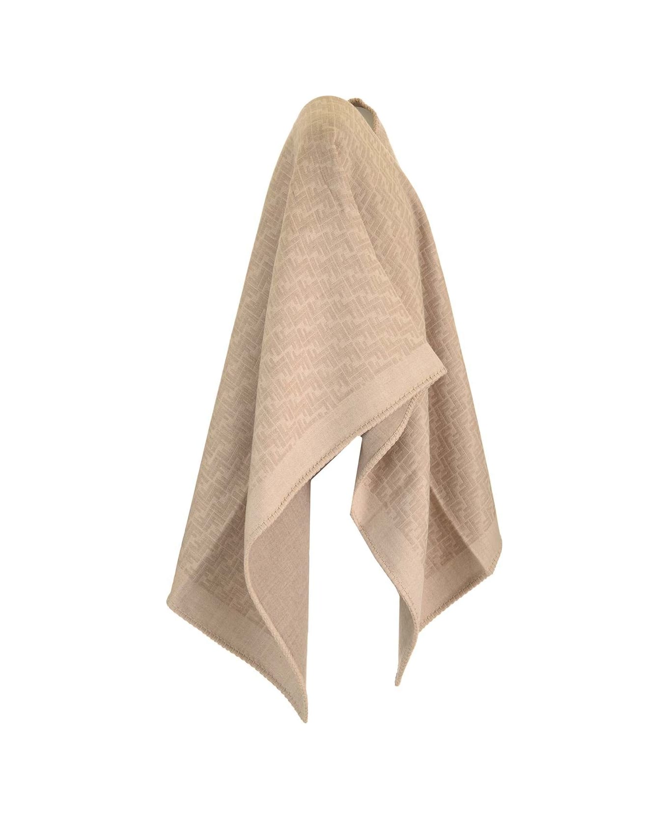 Fendi Ff Poncho - Beige