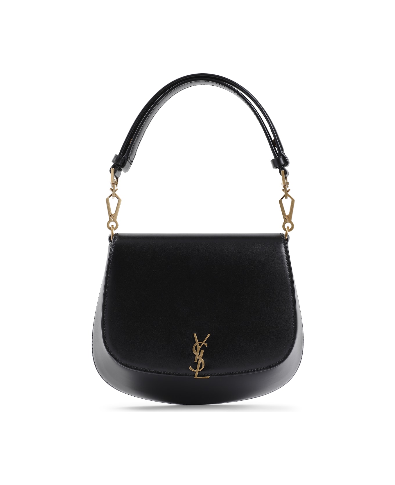 Saint Laurent Ysl Bascule Cloche Shoulder Bag - Nero