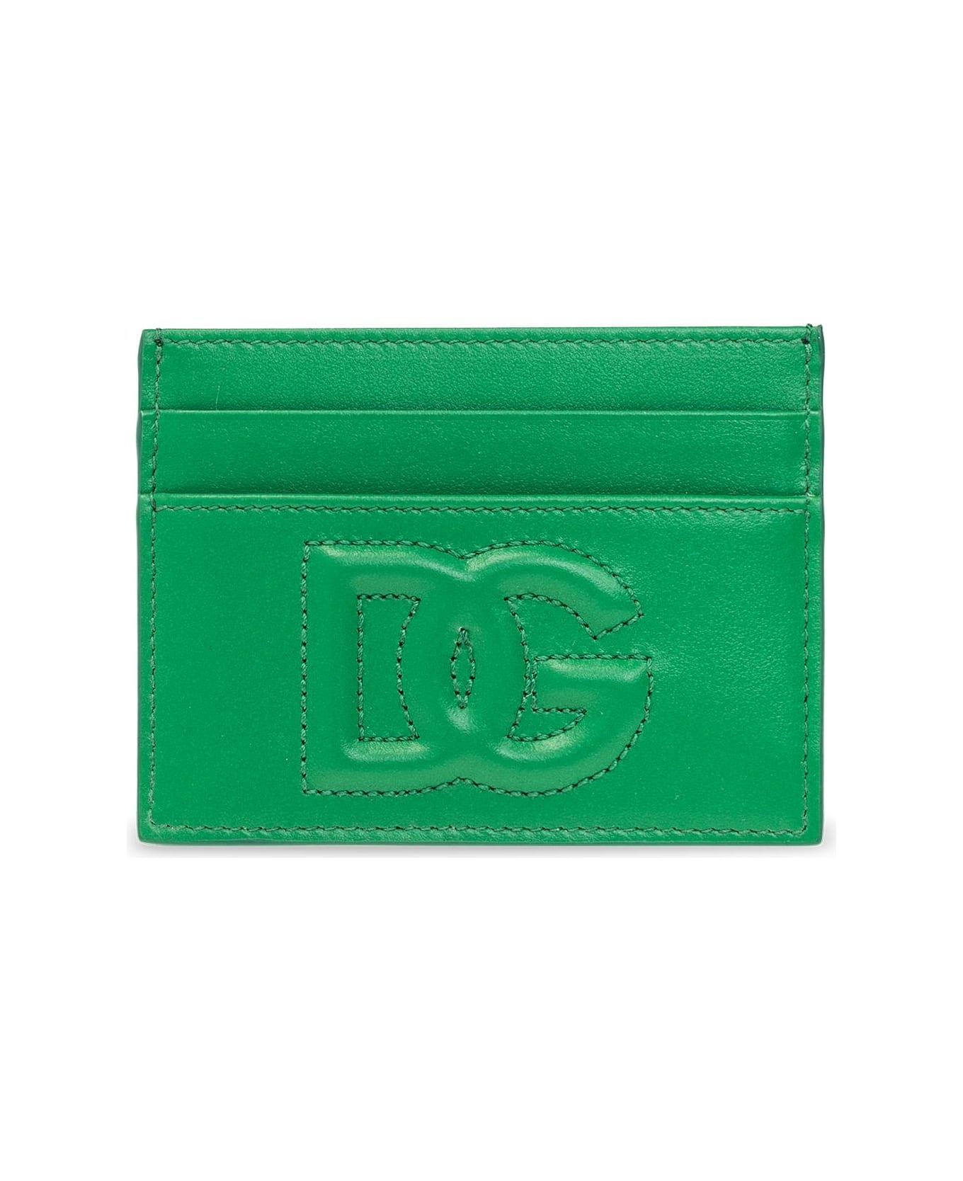 Dolce & Gabbana Leather Card Holder - VERDE 財布