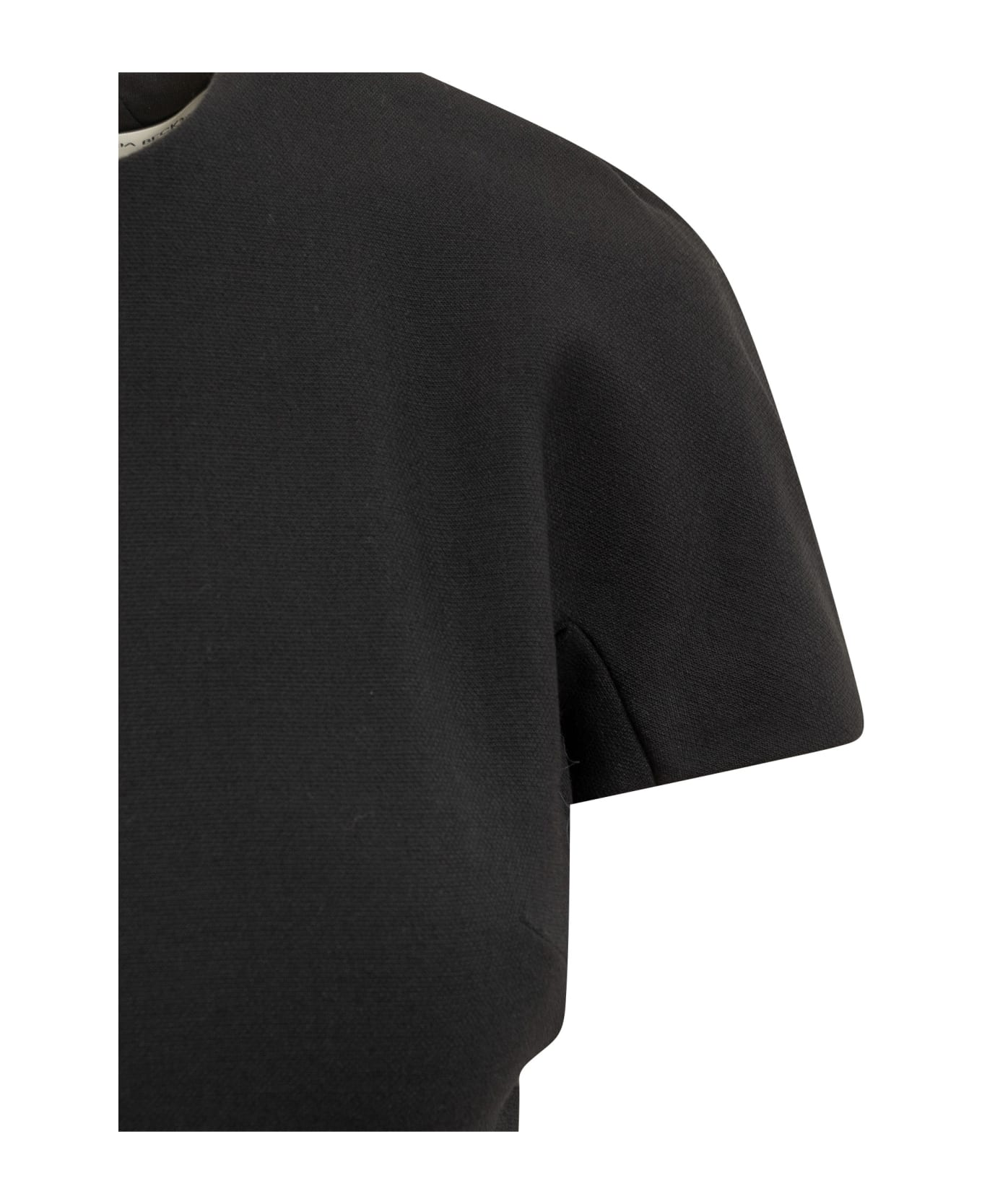 Victoria Beckham T-shirt Crepe Dress - BLACK