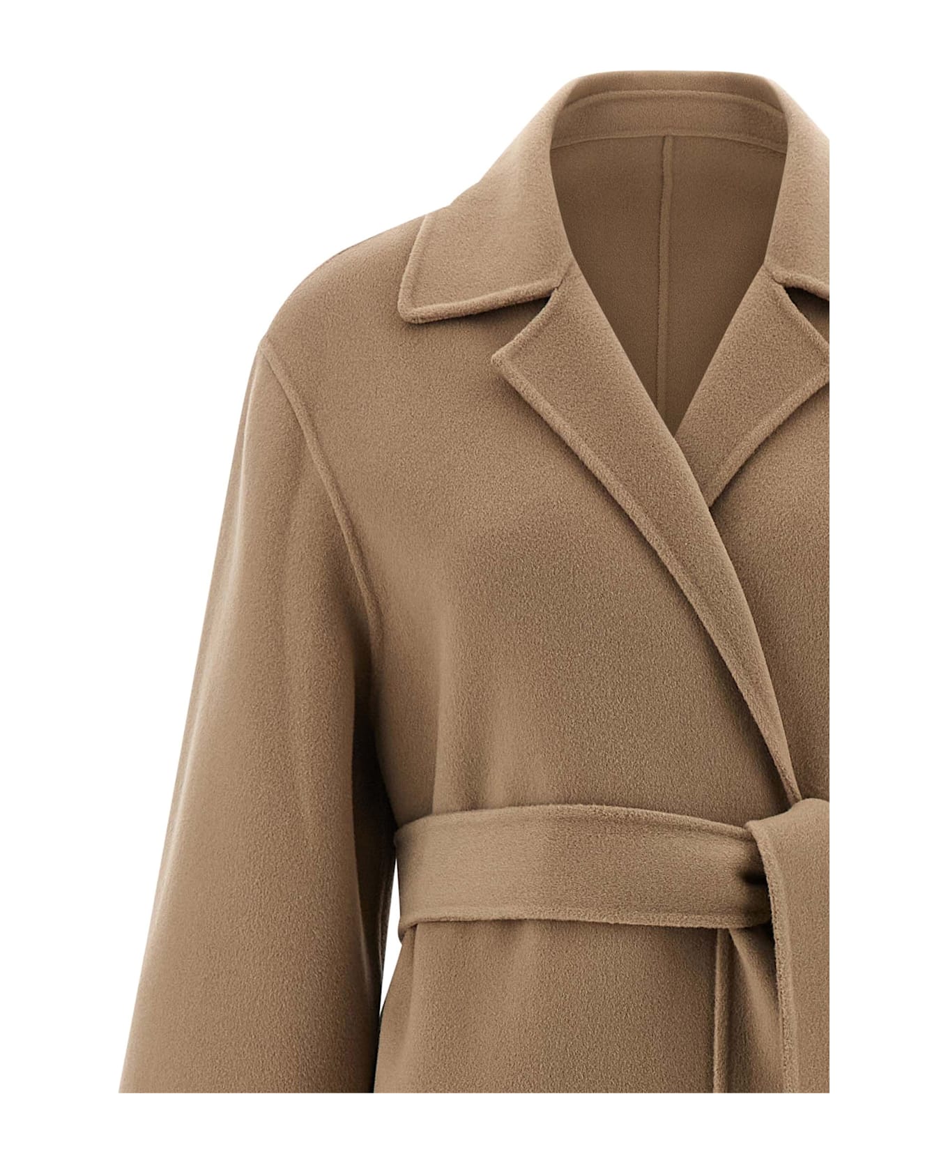 Alberta Ferretti Double Cloth Coat - Beige