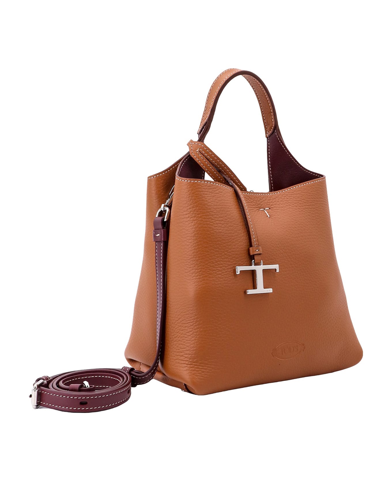 Tod
s Leather Handbag - Saddle Brown
