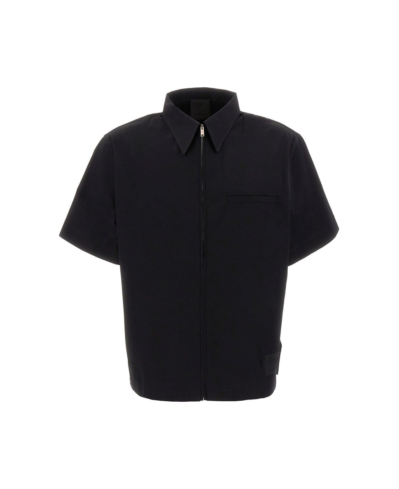 Givenchy Zipped Short-sleeved Shirt - NERO