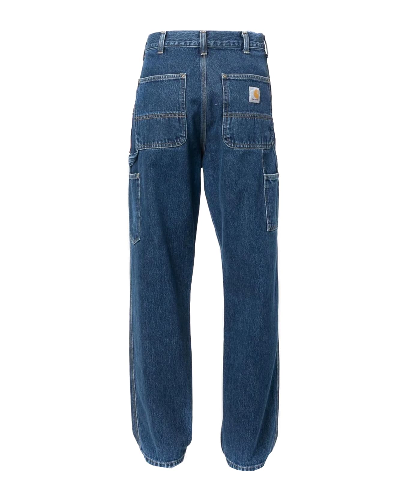 Carhartt Blue Cotton Denim Jeans - Blu