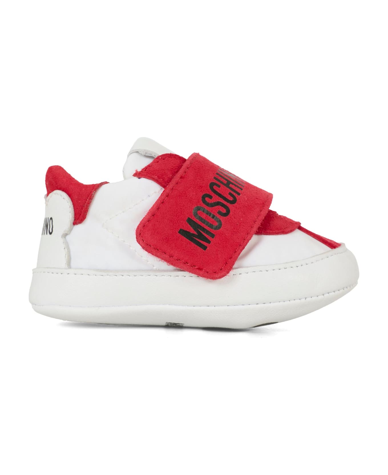 Moschino Red Sneakers For Babykids With Logo - Red
