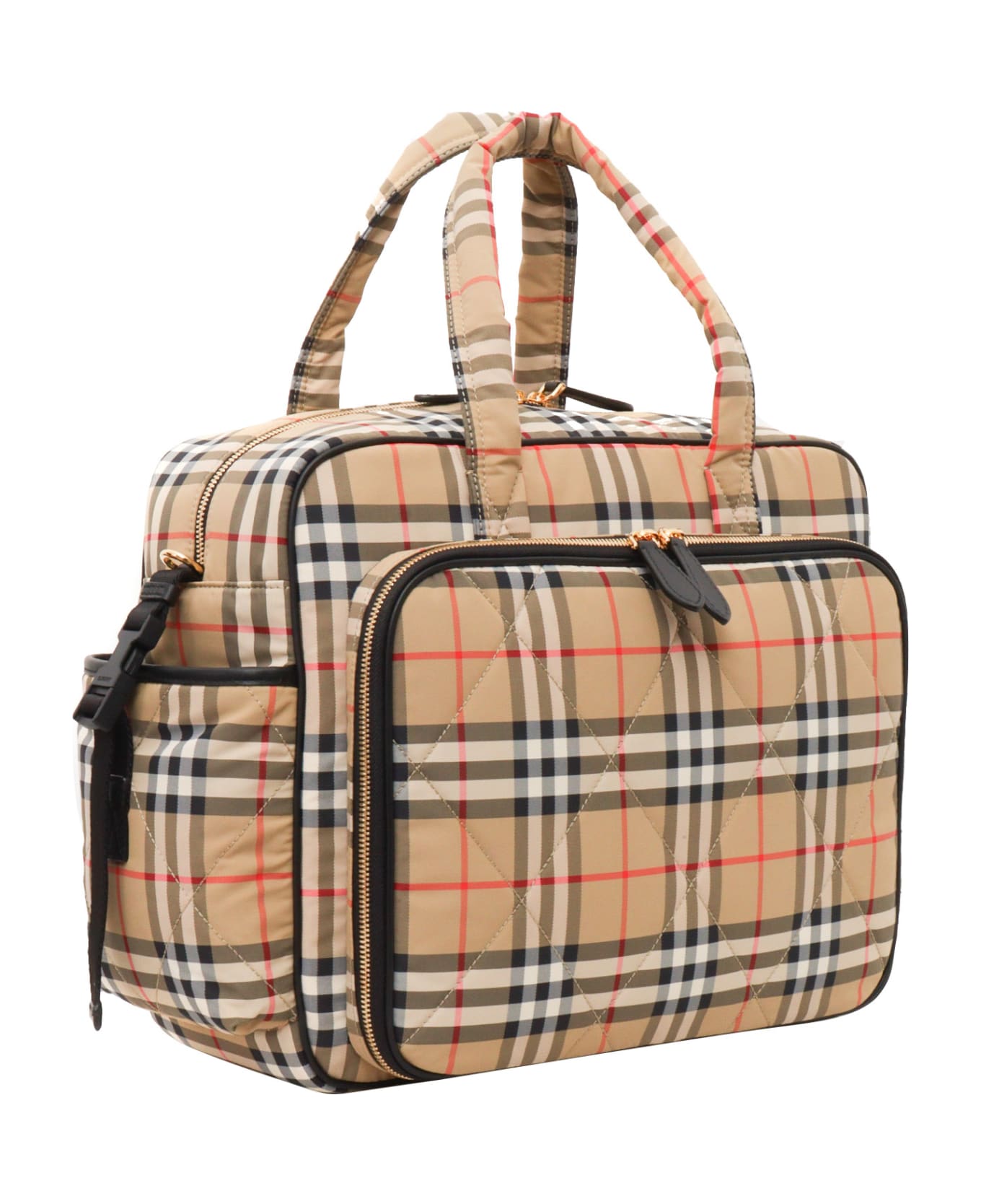 Burberry Check Pattern Bag - BEIGE