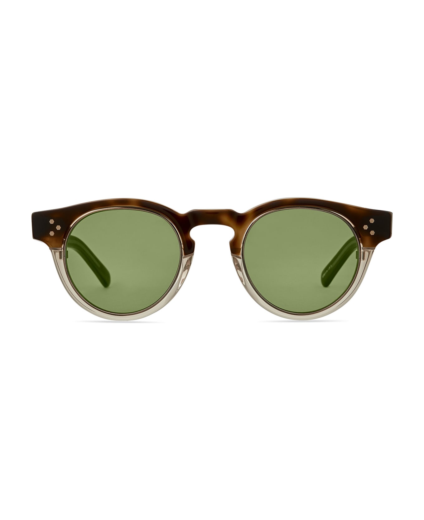 Mr. Leight Kennedy S Honeycomb Laminate-antique Gold/green Sunglasses - Honeycomb Laminate-Antique Gold/Green