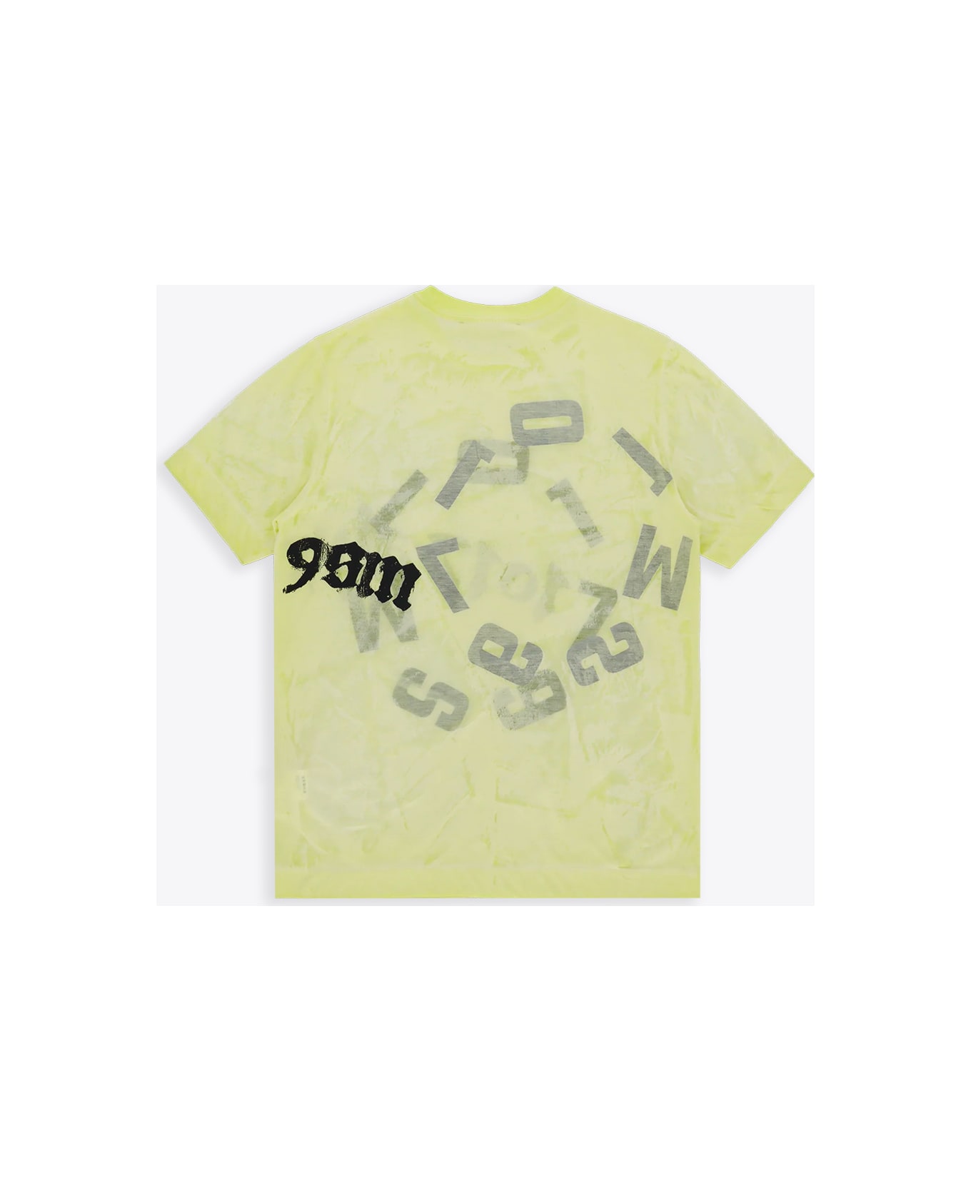 1017 ALYX 9SM Translucent Graphic S/s T-shirt Neon Yellow Cotton Translucent T-shirt - Translucent Graphic S/s T-shirt - Giallo Tシャツ