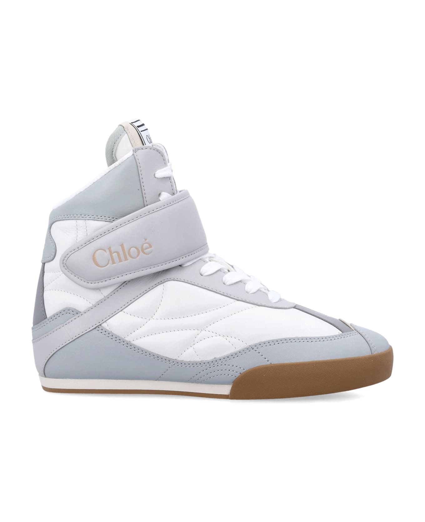 Chloé Kick High-top Woman
s Sneaker - PASTEL BLUE