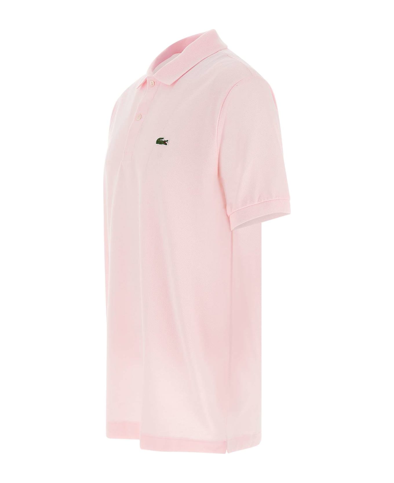 Lacoste Cotton Piquet Polo Shirt - PINK ポロシャツ