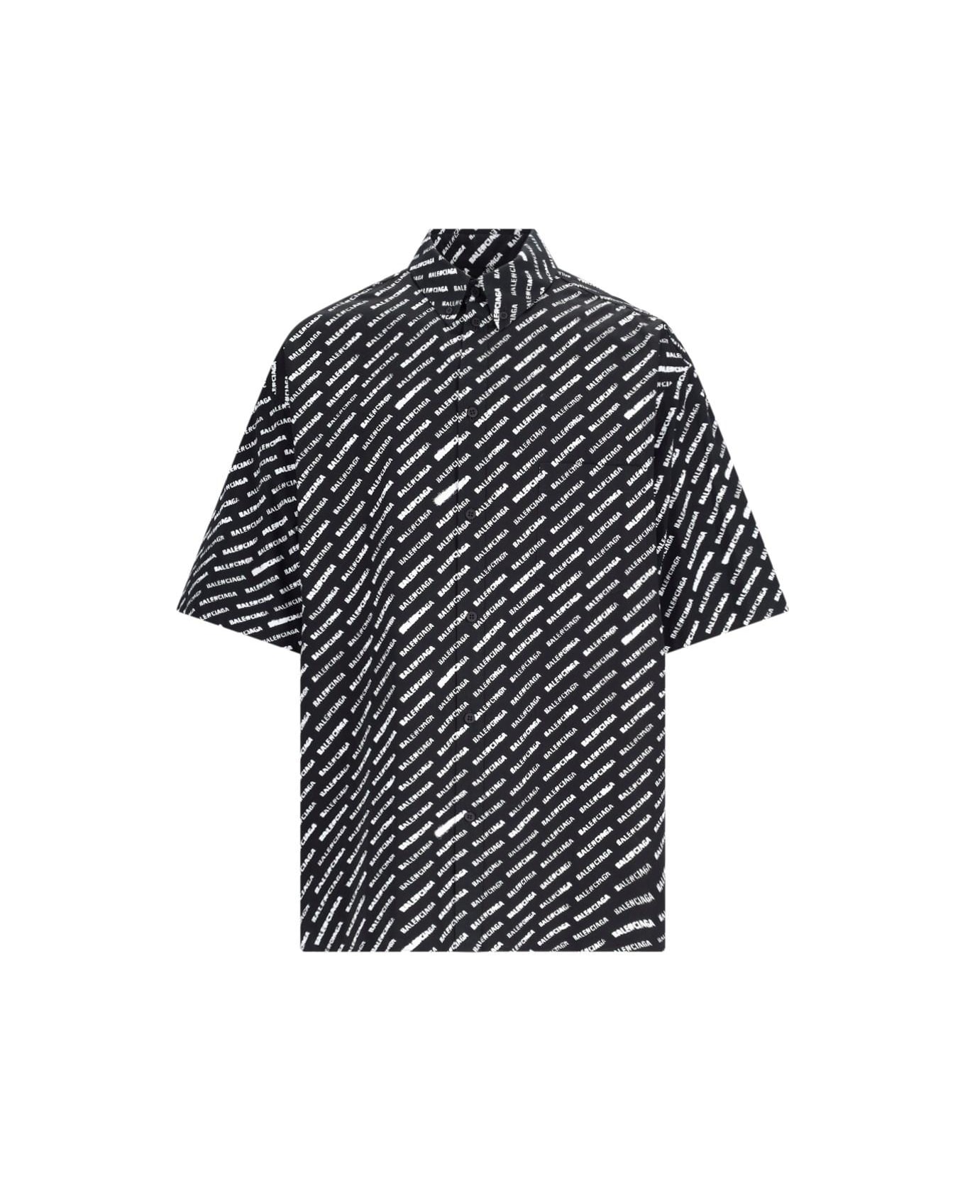 Balenciaga Logo Shirt - Black