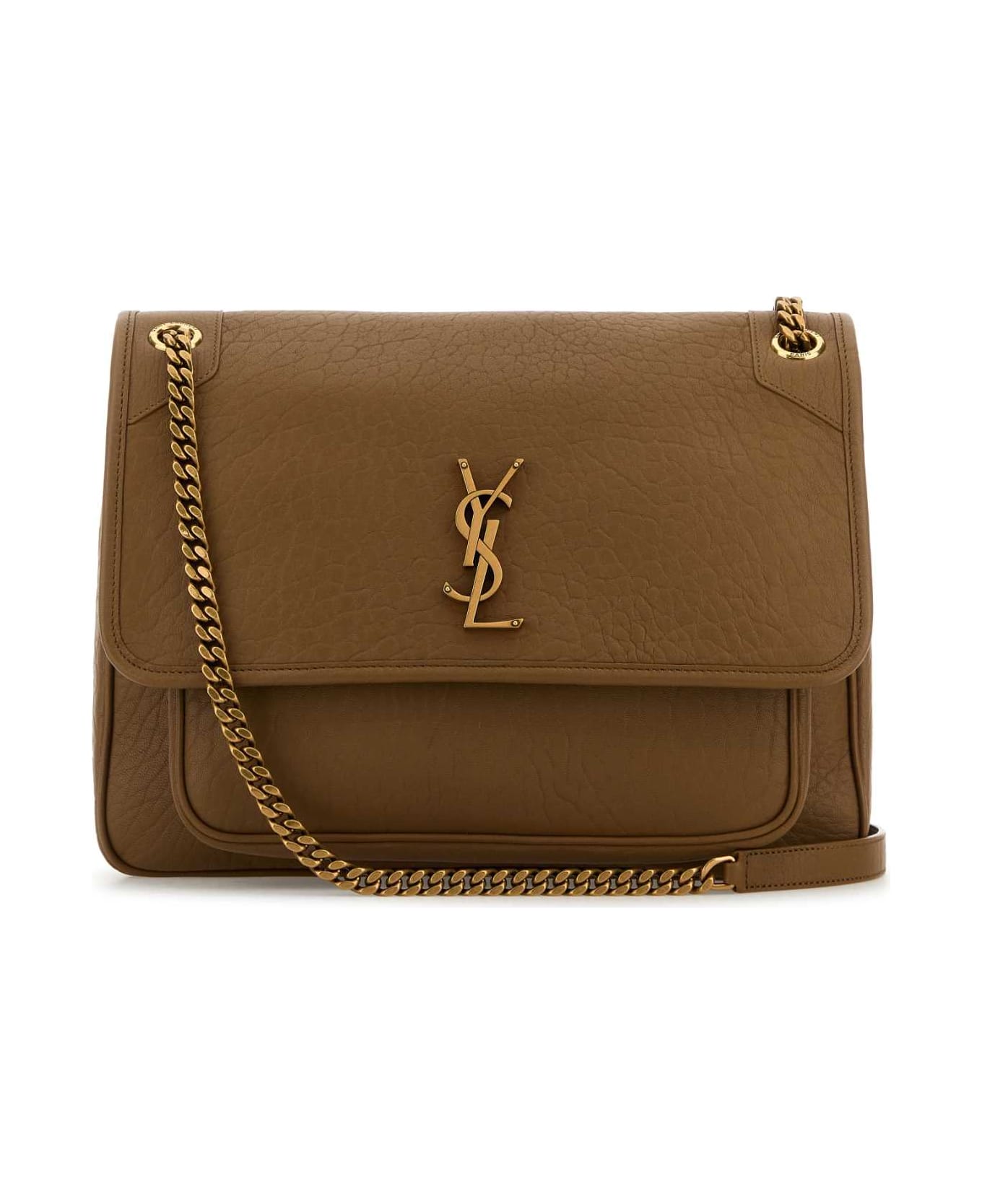 Saint Laurent Camel Leather Large Niki Bag - DKCORK