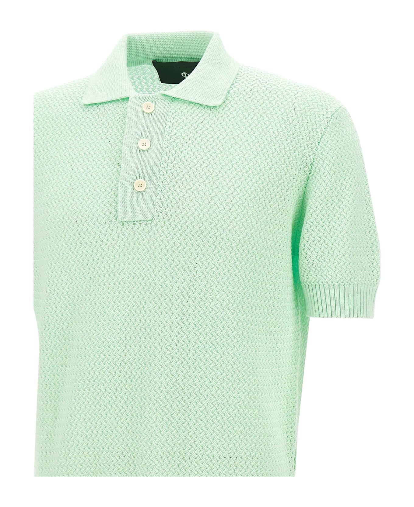 Filippo De Laurentiis Cotton Polo Shirt - GREEN