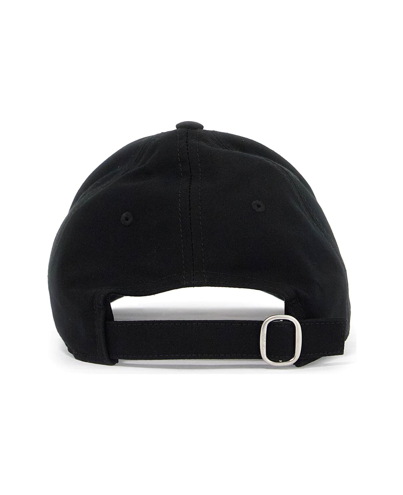 Off-White Baseball Hat With Logo - BLACK - WHITE (Black) コート