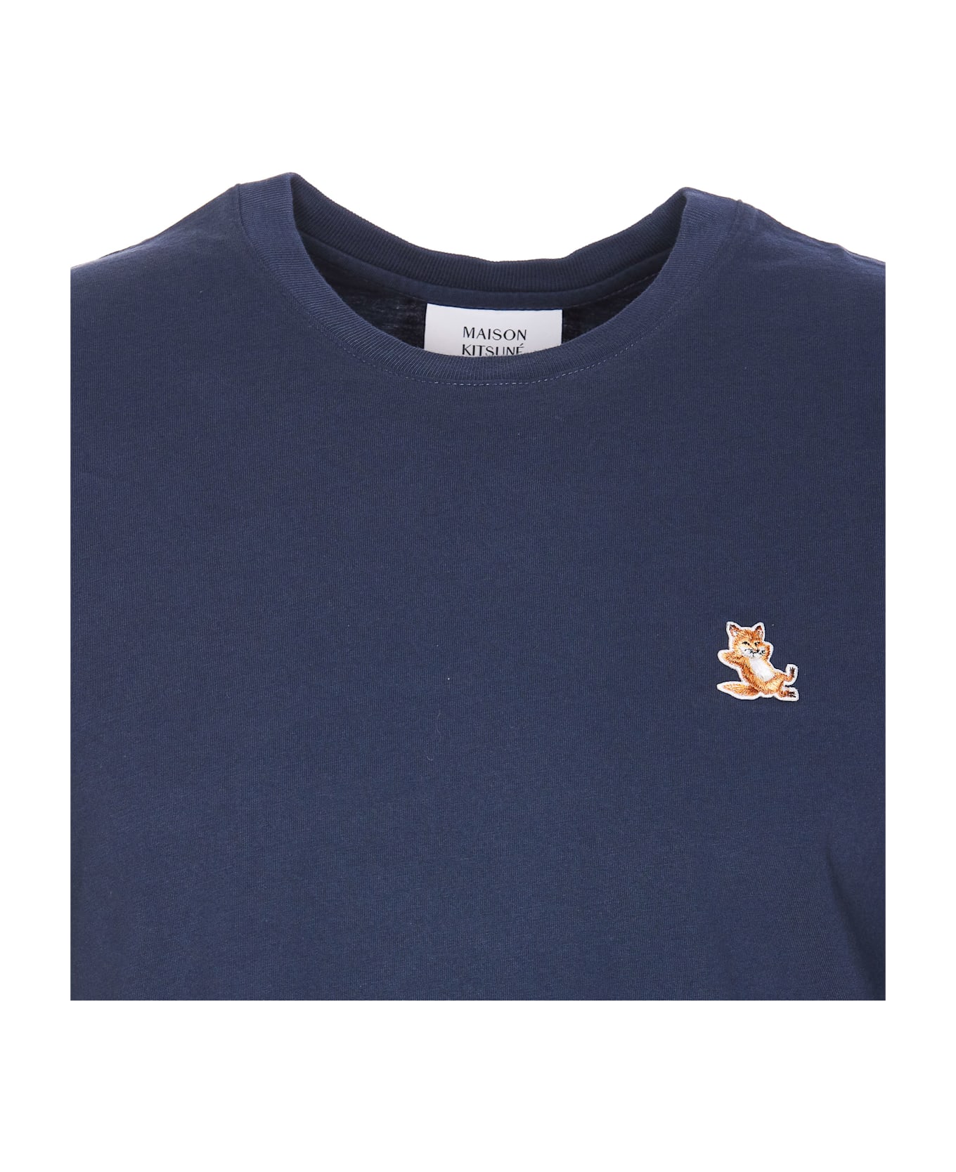 Maison Kitsuné Chillax Fox Patch T-shirt - Blue