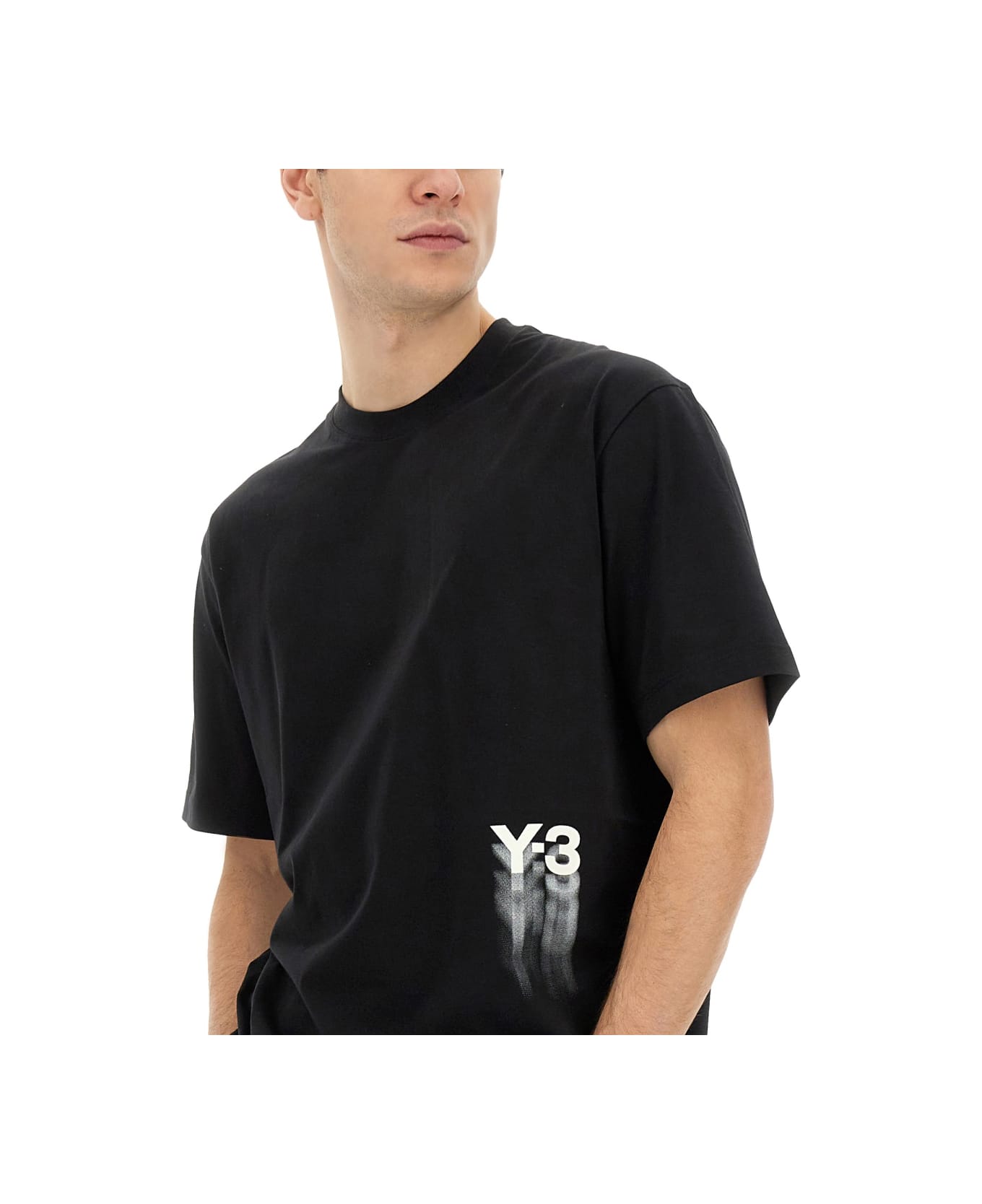 Y-3 T-shirt With Logo - BLACK