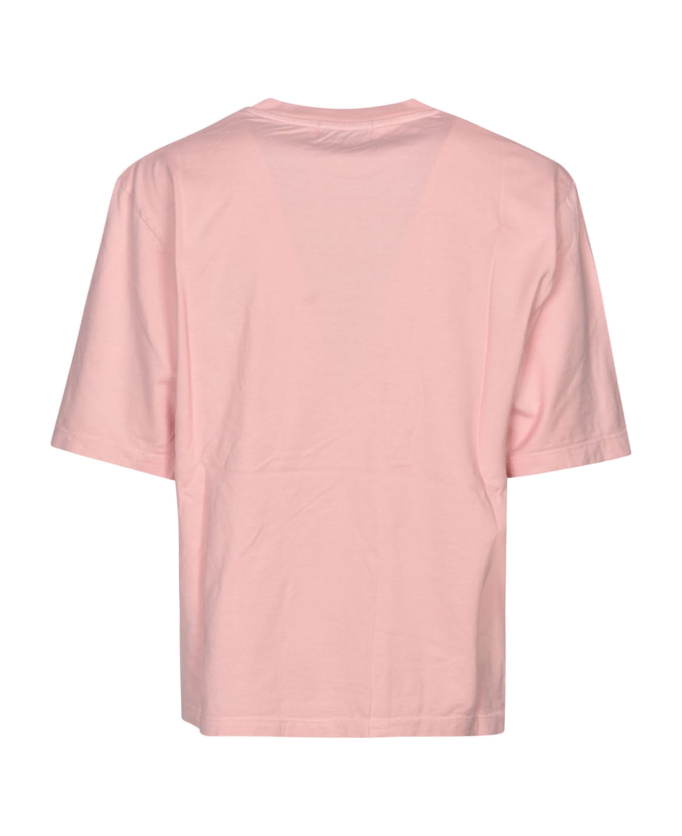 Laneus Jersey Embroidered T_shirt - Pink シャツ