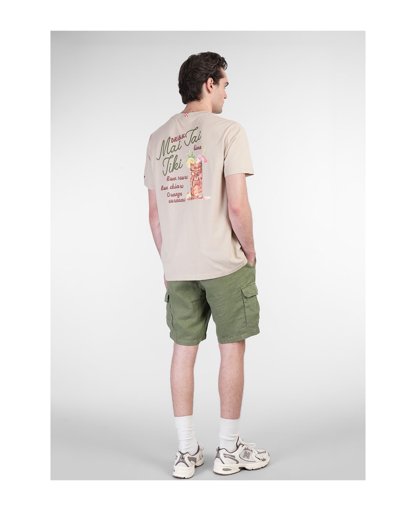 MC2 Saint Barth Tshirt Man T-shirt In Taupe Cotton - taupe
