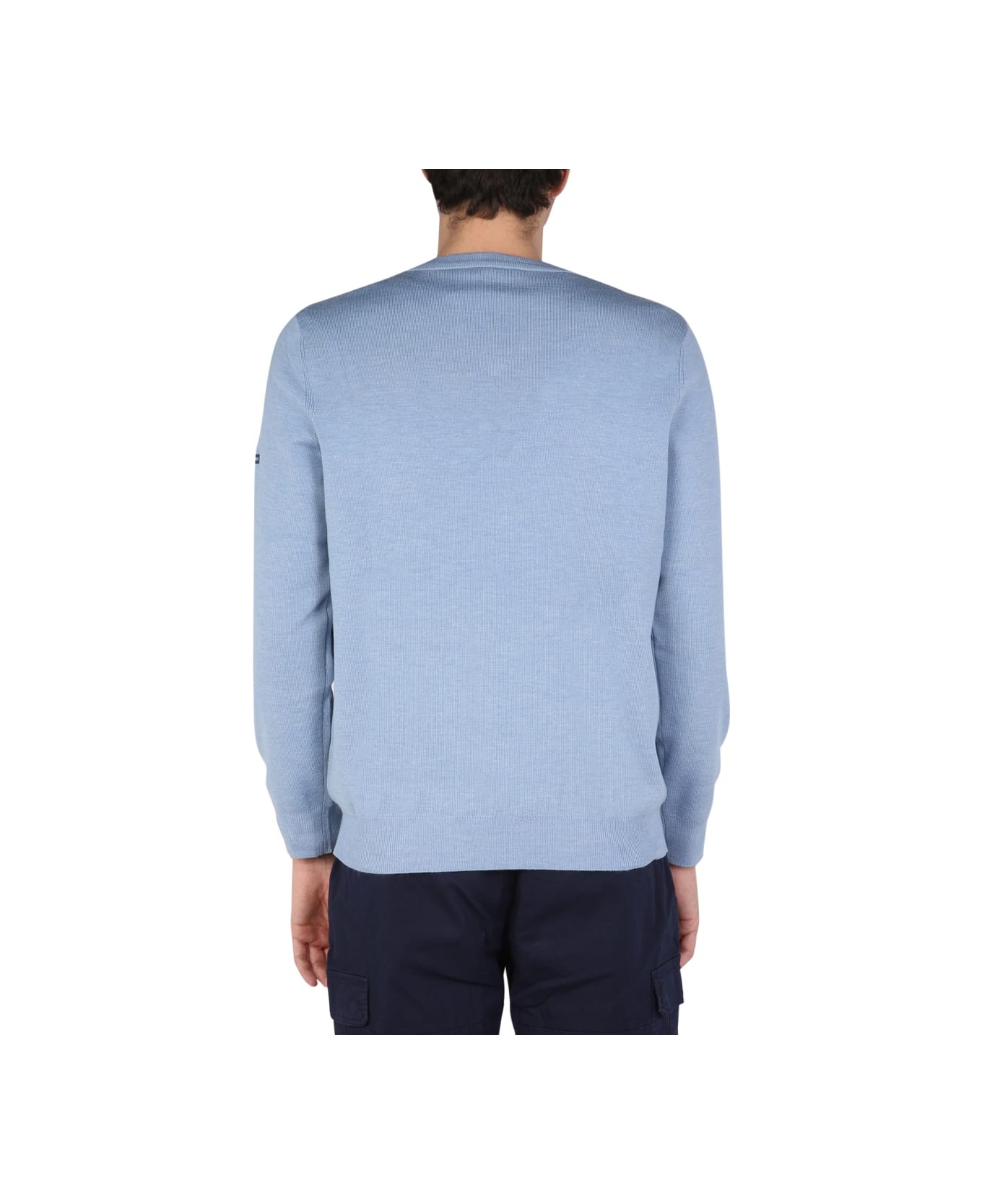 Saint James V-neck Sweater - BLUE
