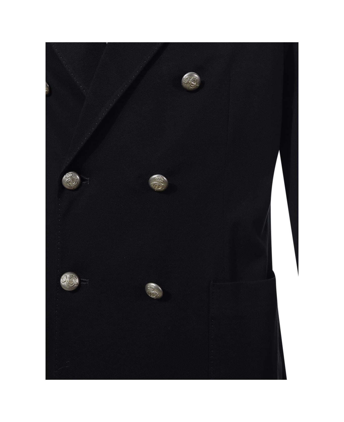 Circolo 1901 Circolo Double-breasted Jacket - Black