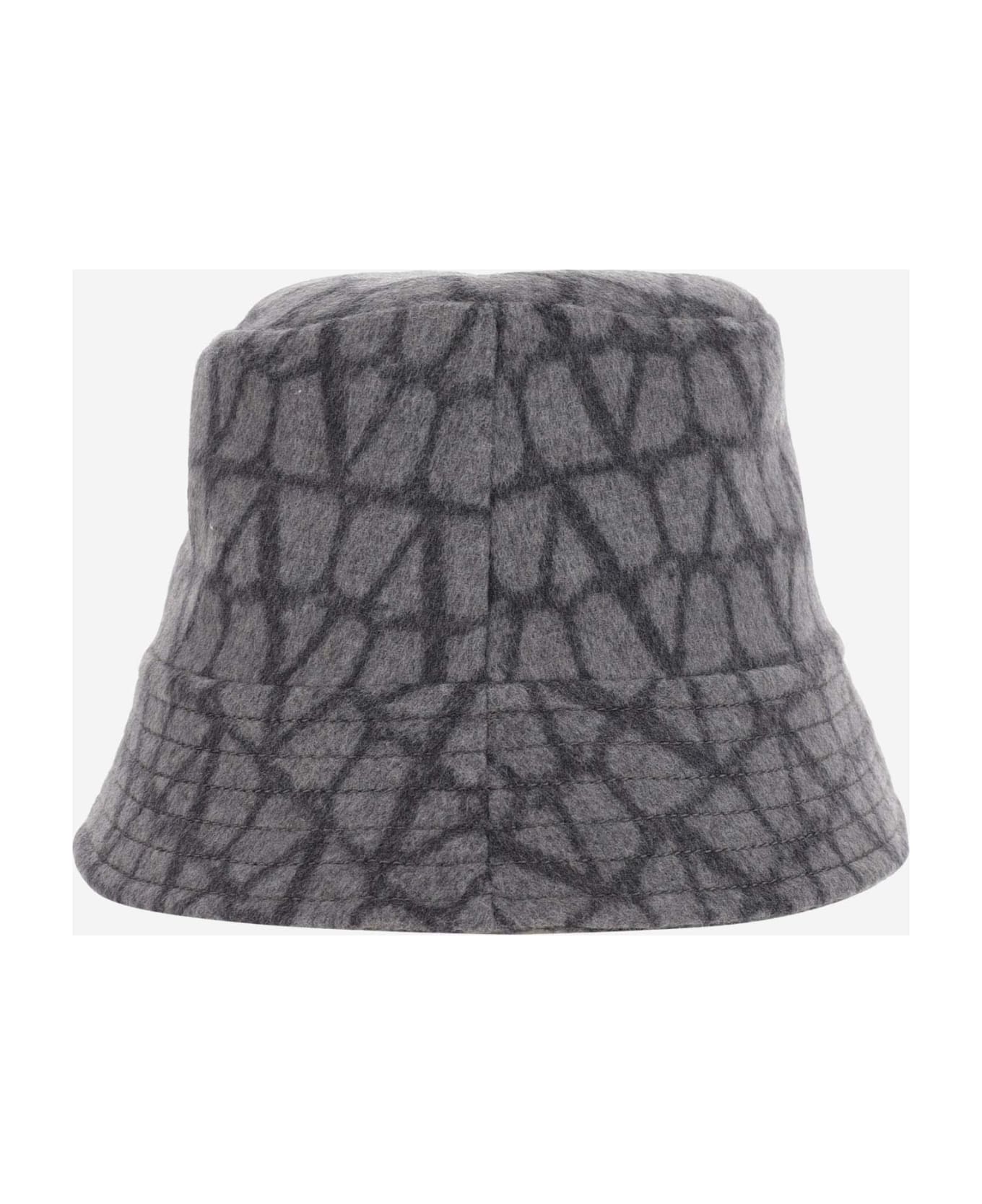 Valentino Garavani Bucket Hat Toile Iconographe Reversible - Grey