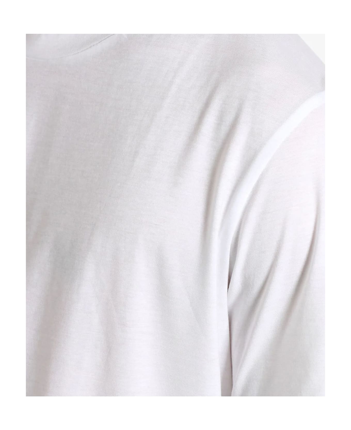 Paolo Pecora White Cotton T-shirt - White