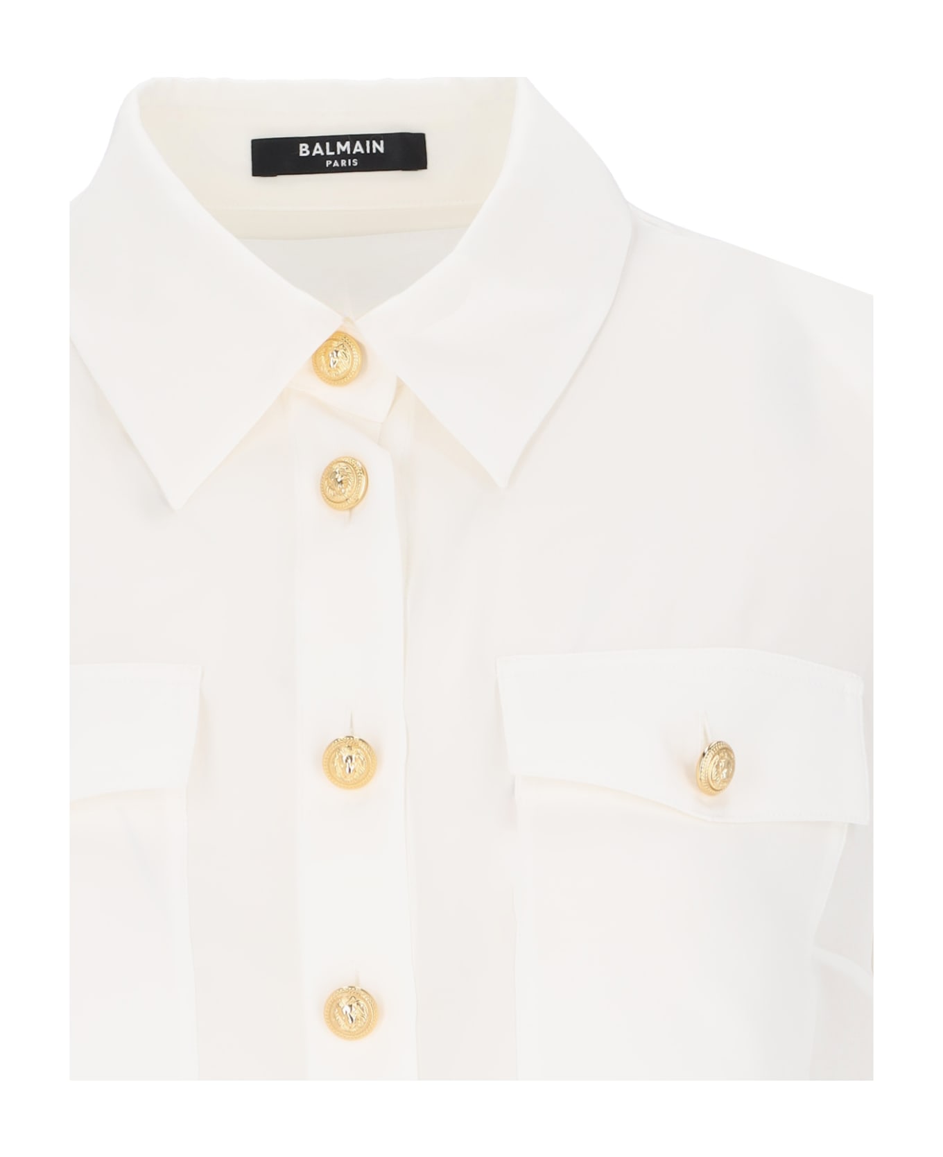 Balmain Silk Shirt - White シャツ