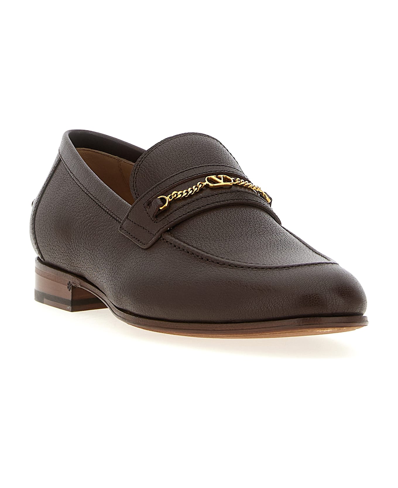 Valentino Garavani 'vlogo Signature' Loafers - Brown