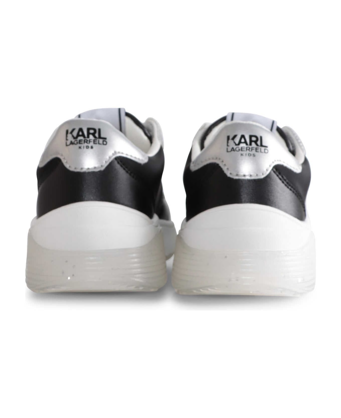 Karl Lagerfeld Kids Black Sneakers For Girl With Choupette - Black