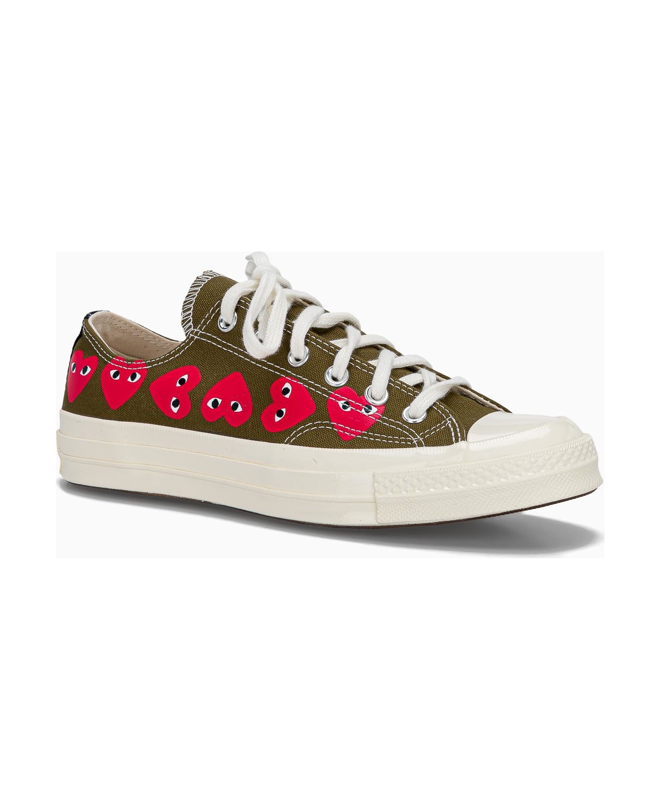 Comme des Garçons Play Comme Des Garcons Converse Chuck Taylor Low-top Multi-heart - KHAKI