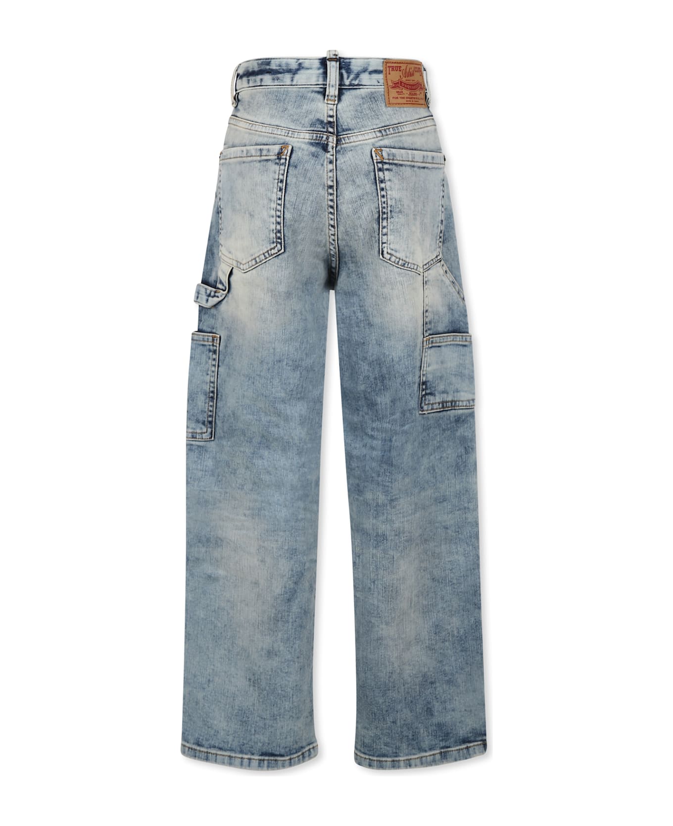Dsquared2 Denim Jeans For Boy With Logo - Denim