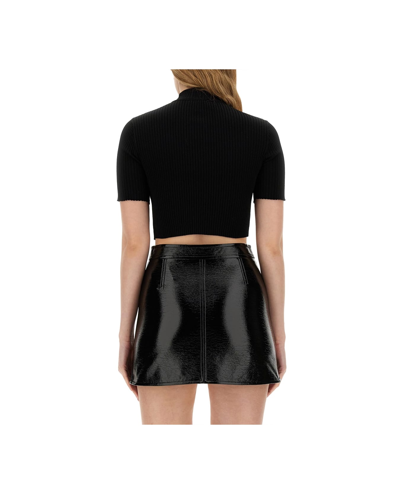 Courrèges Top Cropped - BLACK スカート