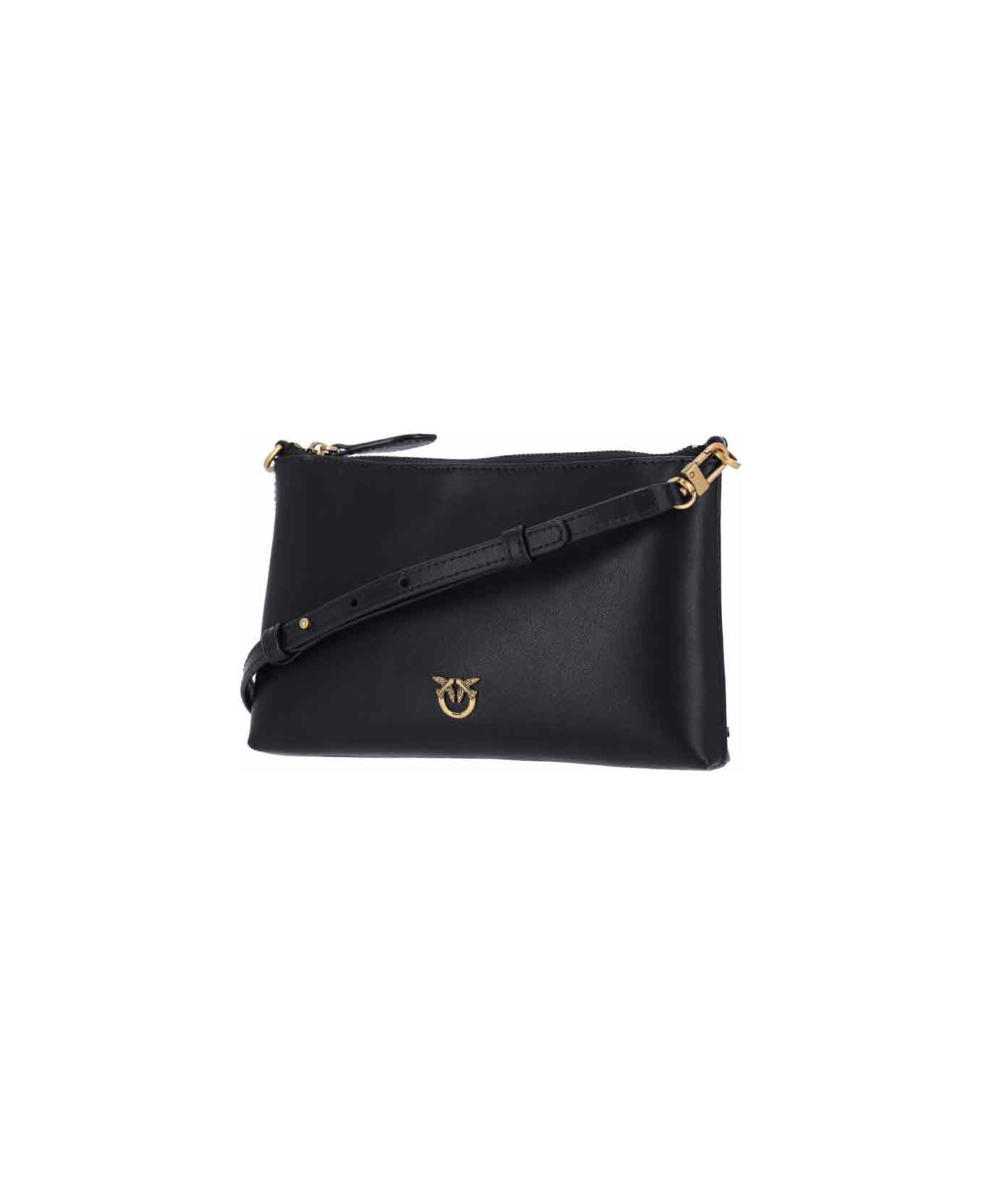 Pinko 
flat Horizontal
 Mini Pouch - BLACK