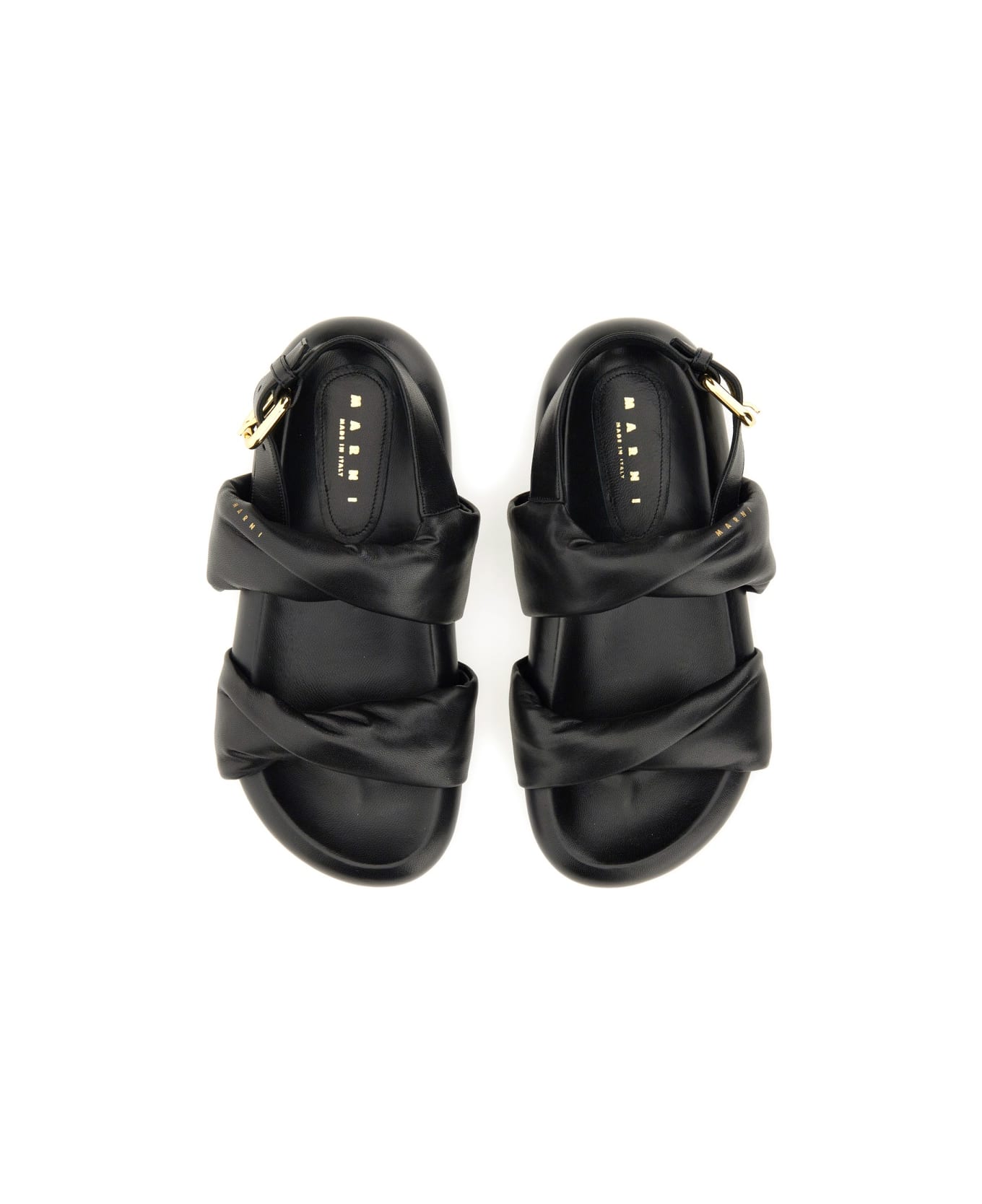 Marni Leather Sandal - Black サンダル