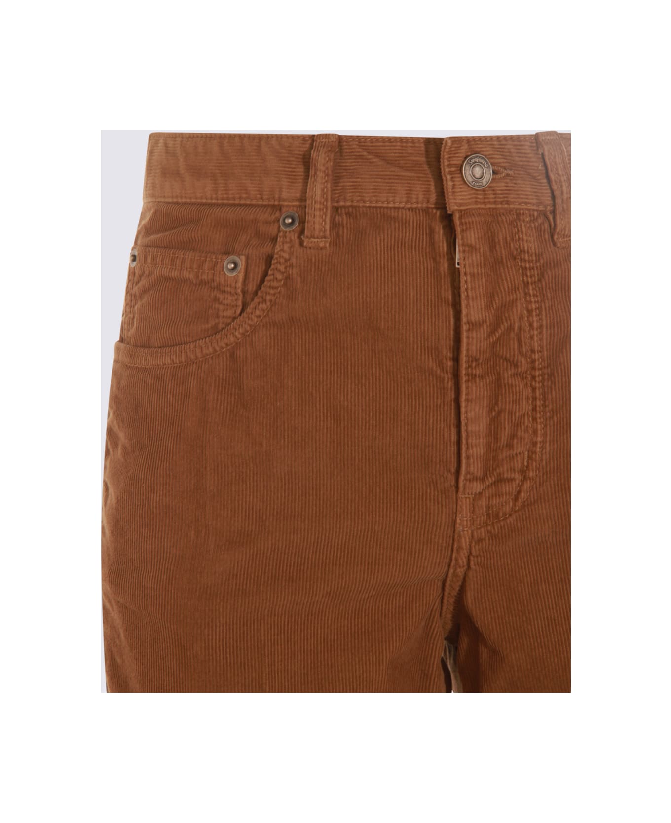 Saint Laurent Beige Cotton Pants - Fall Beige