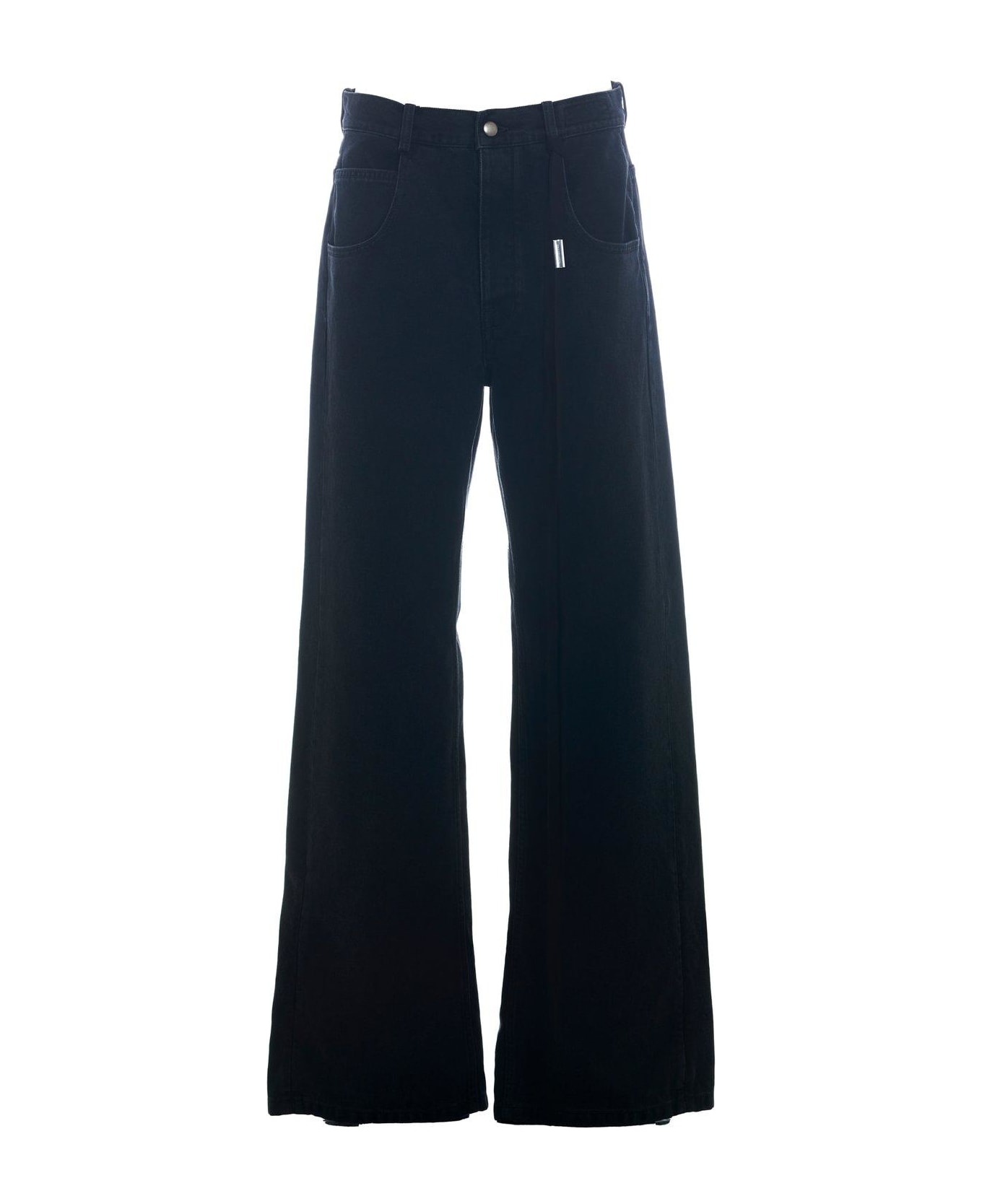 Ann Demeulemeester Wide Leg High-waist Trousers - BLACK