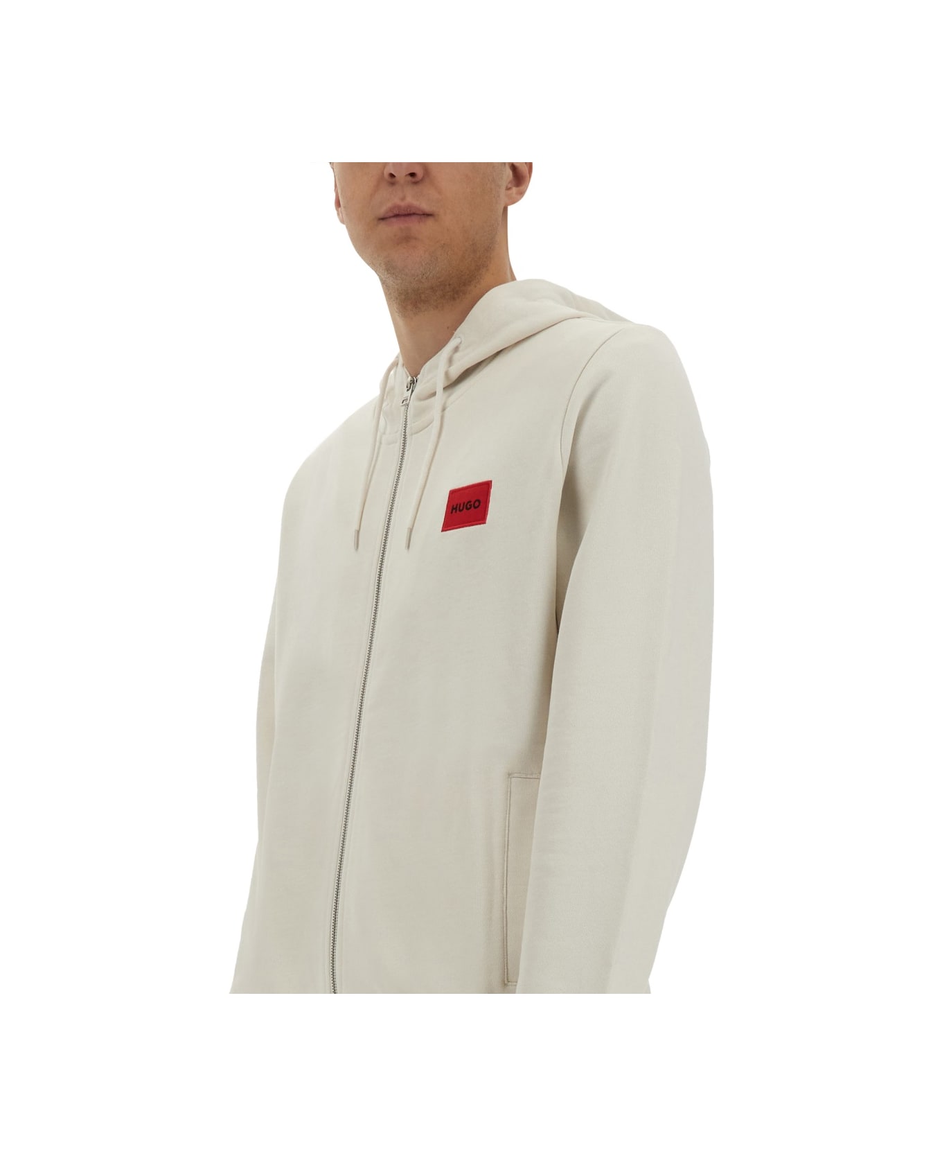 Hugo Boss Sweatshirt With Logo - WHITE