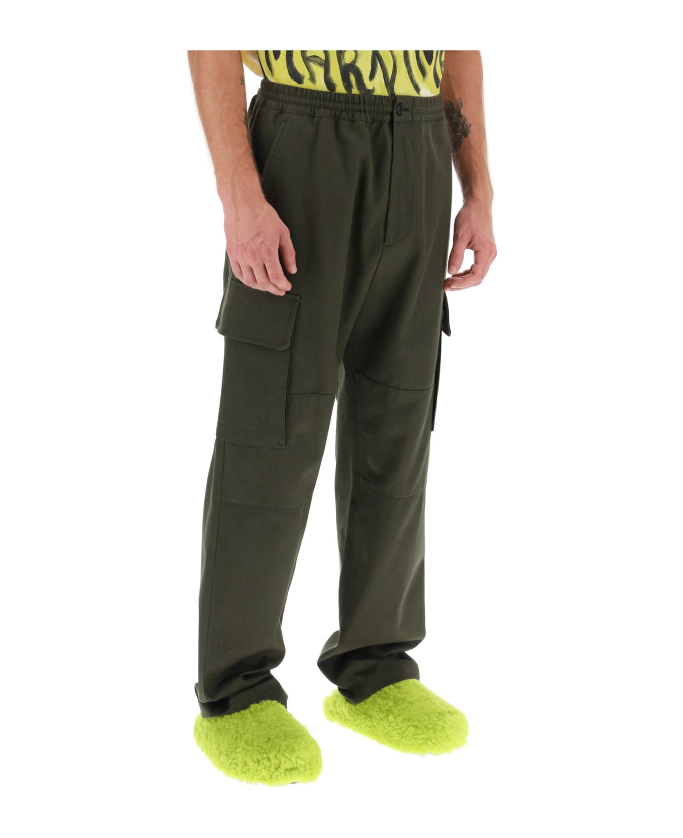 Marni Pants In Green Cotton - 00v55