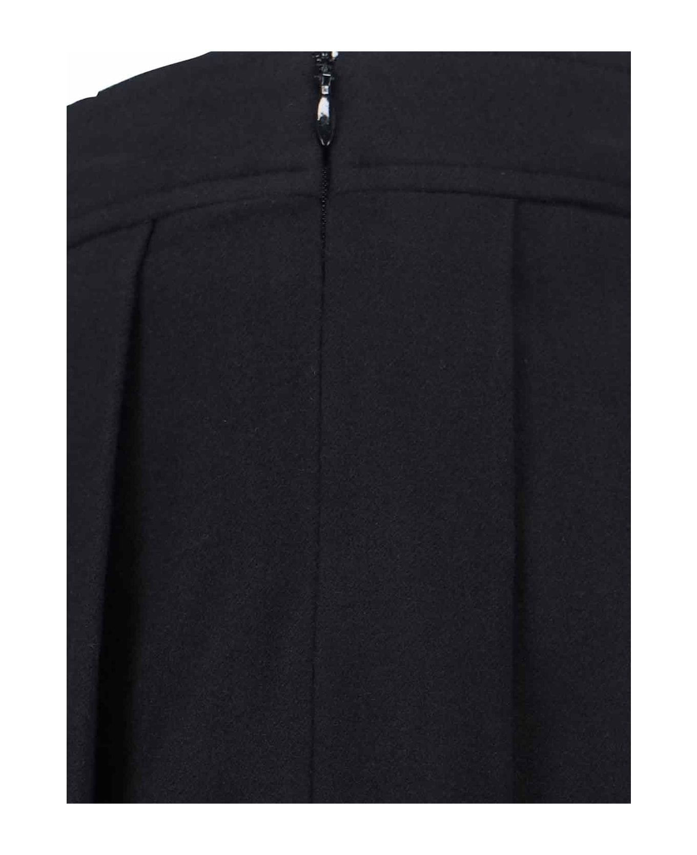 Dunst Wool Blend Midi Skirt - Black  