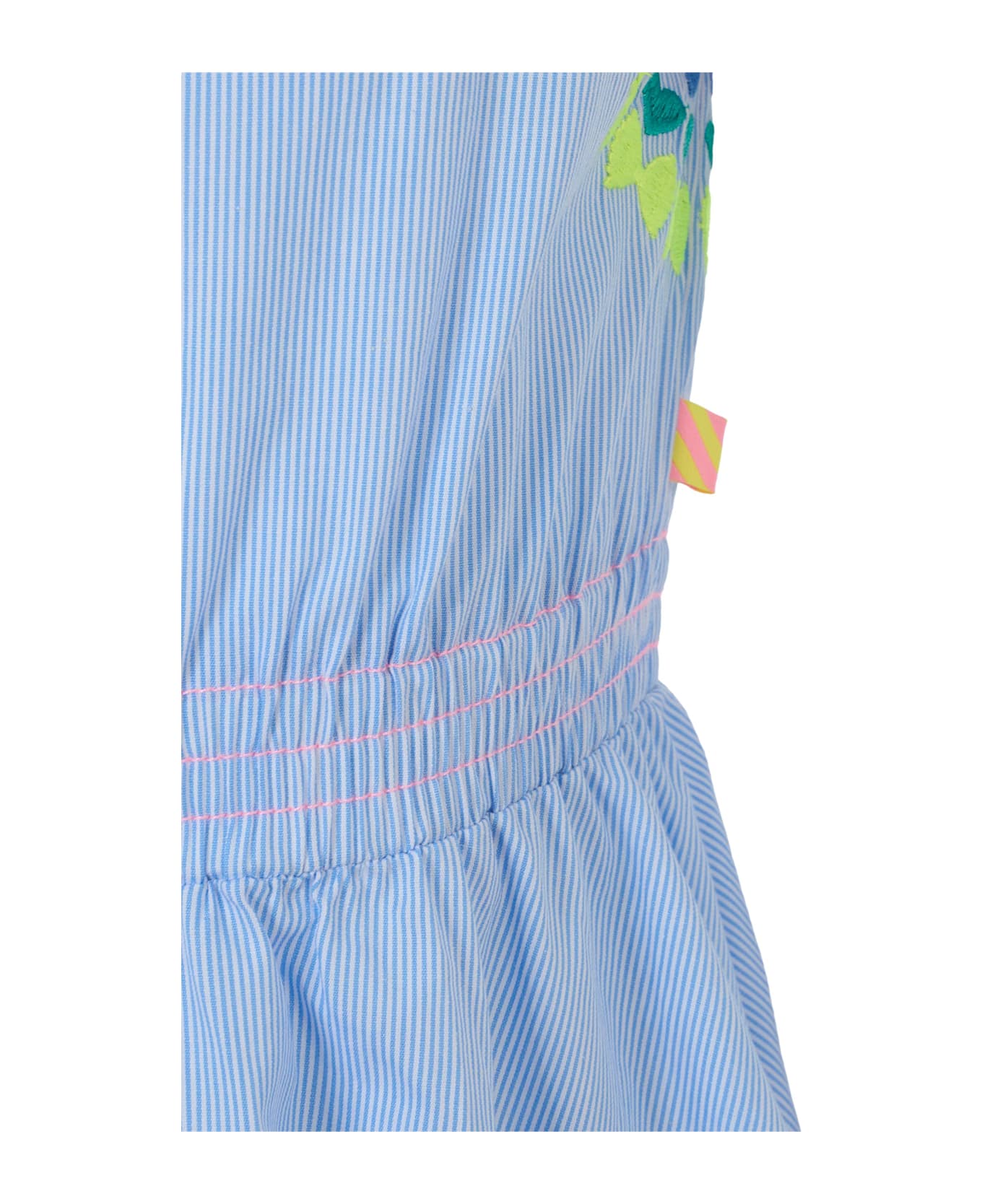 Billieblush Blue Dress For Girl With Embroidery - Blue