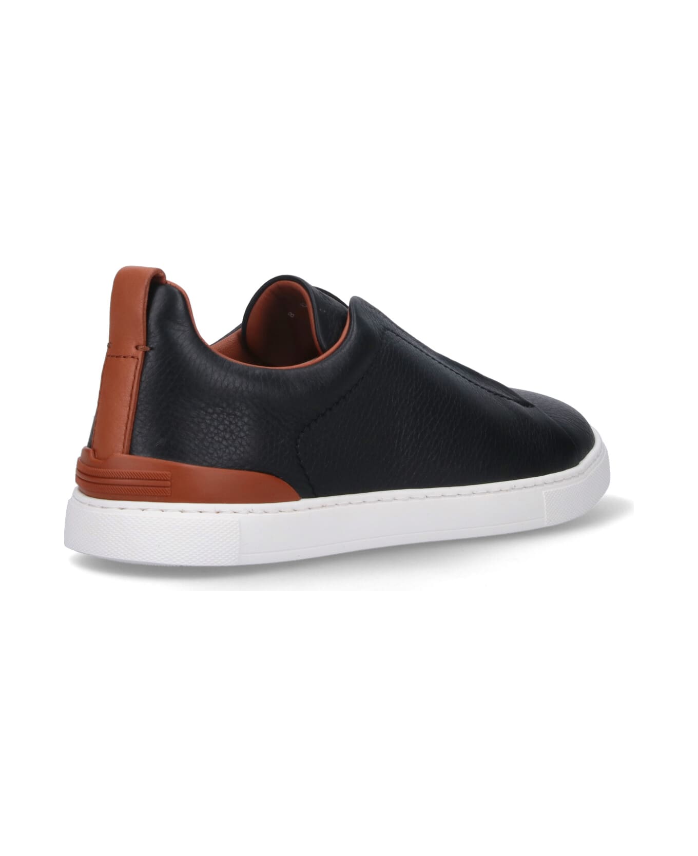 Zegna "triple Stitch " Low-top Sneakers - Black  