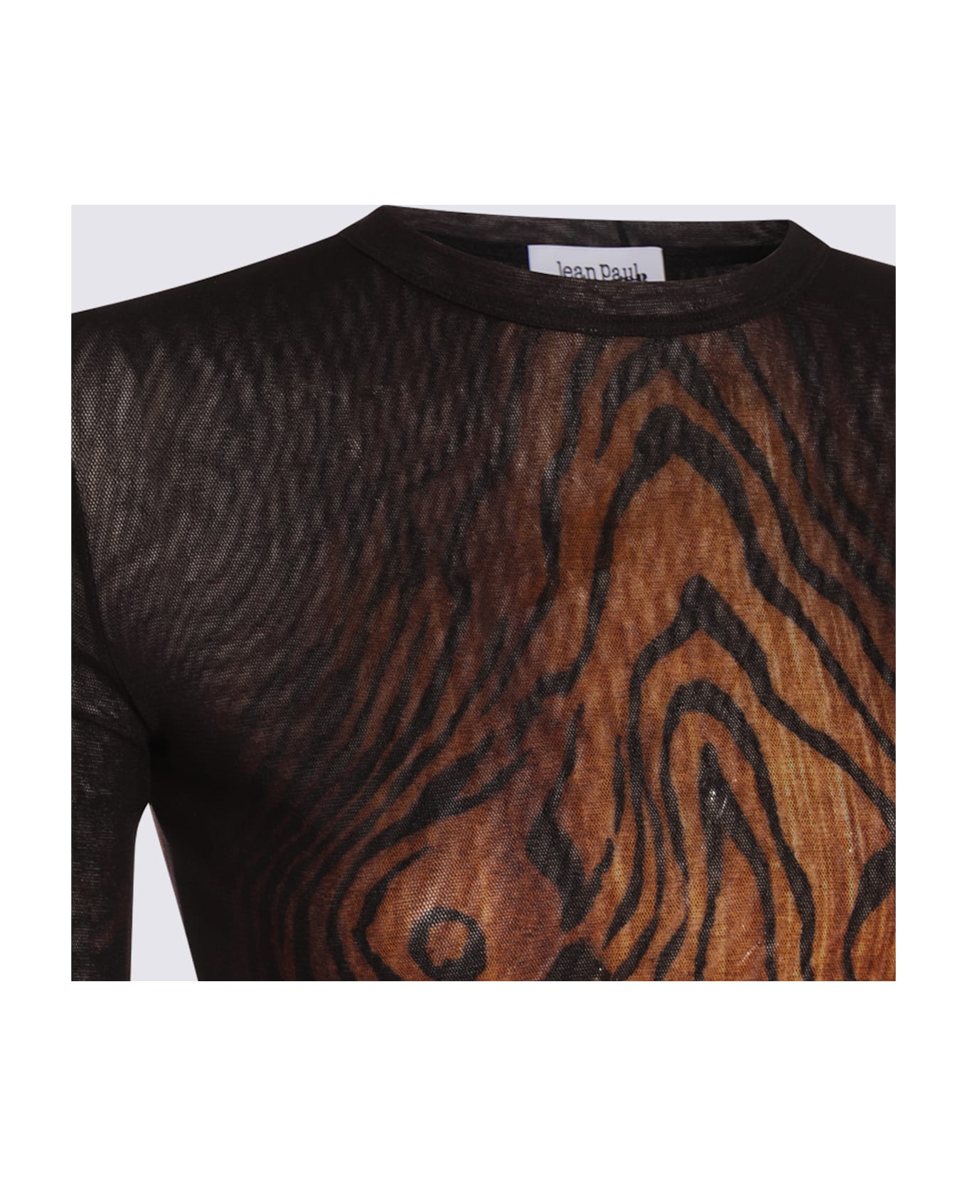 Jean Paul Gaultier Black And Brown Top - Black