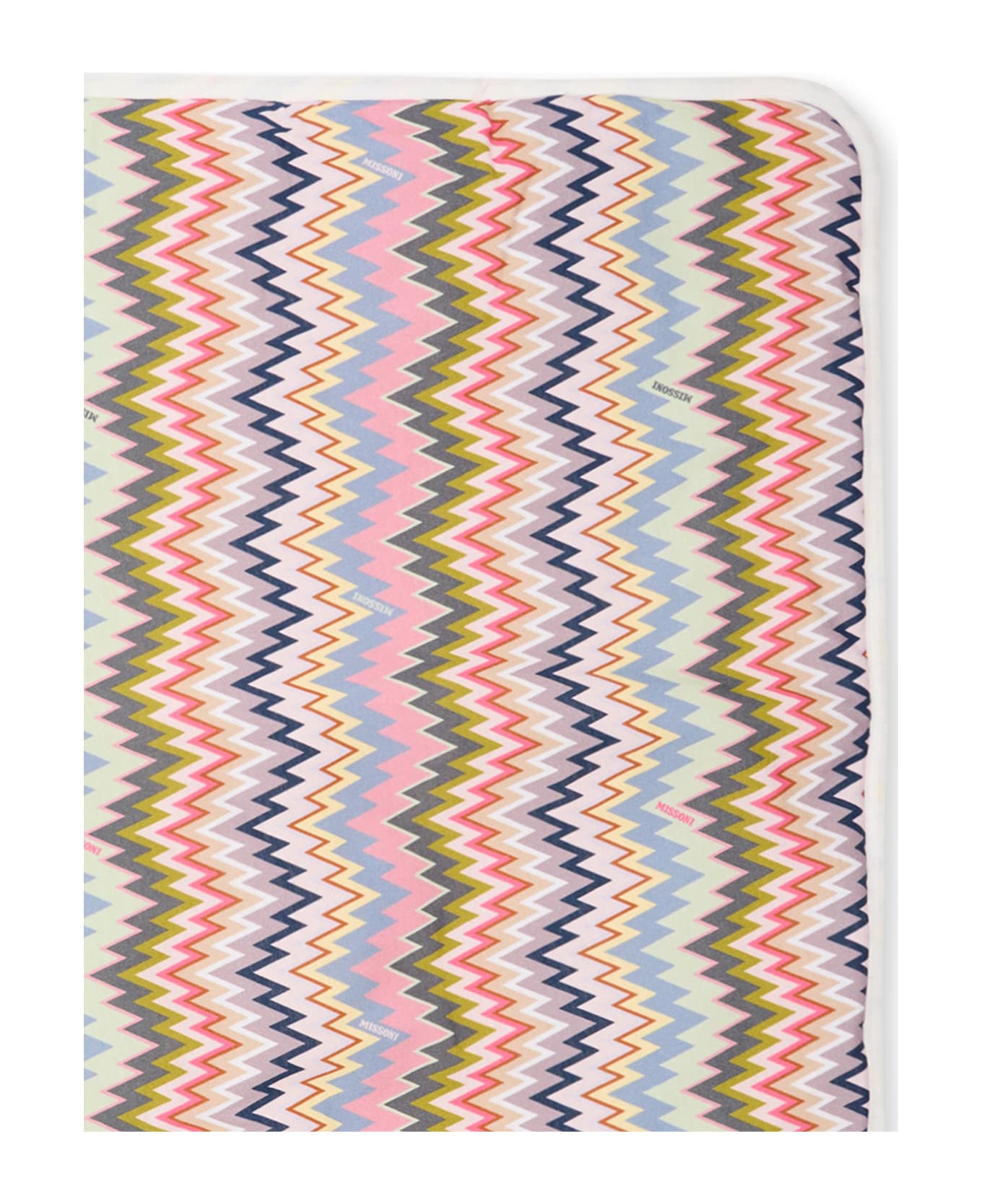 Missoni Colorful Zig Zag Blanket For Baby Girl - Multicolor